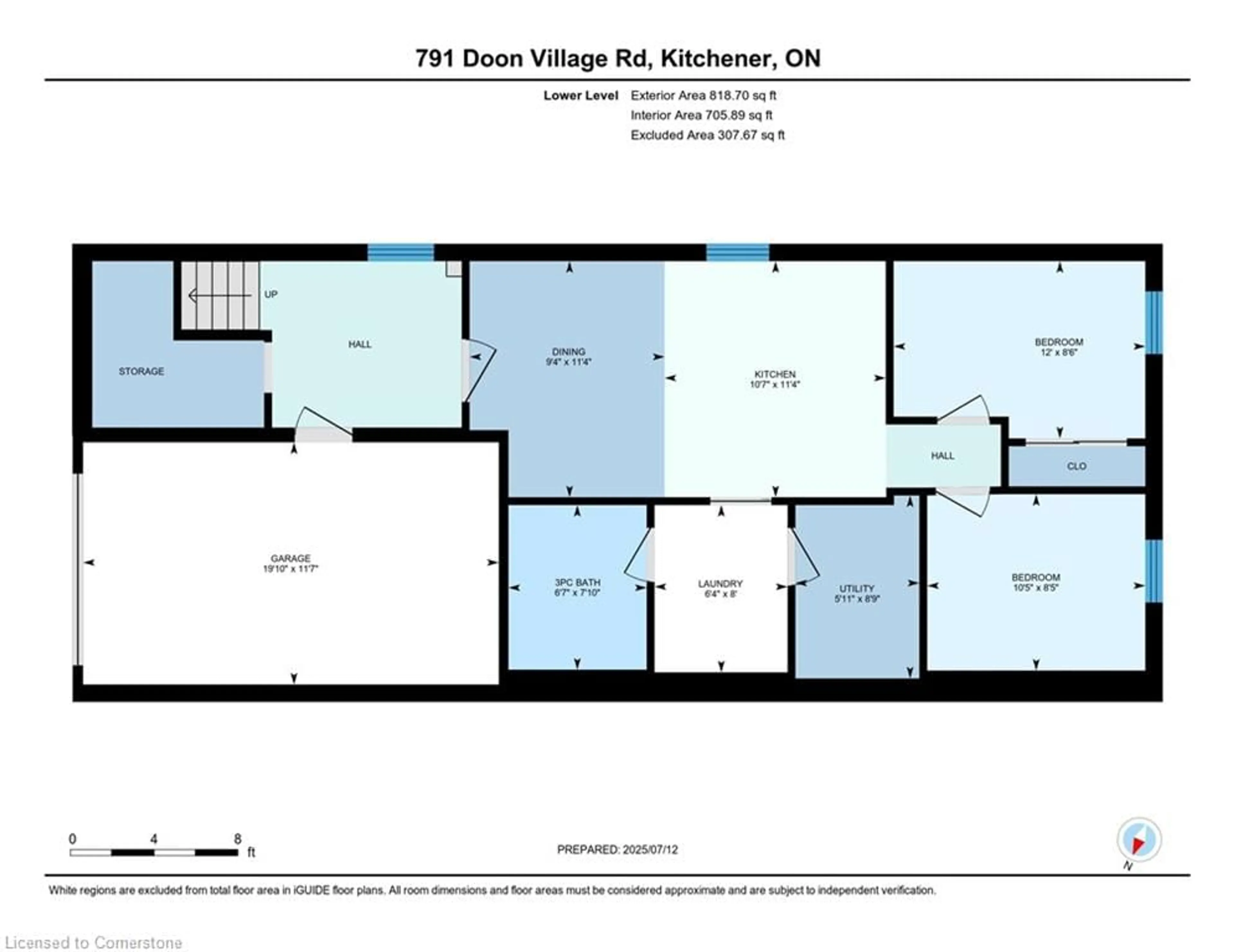 Floor plan for 791 Doon Village Rd, Kitchener Ontario N2P 1A1
