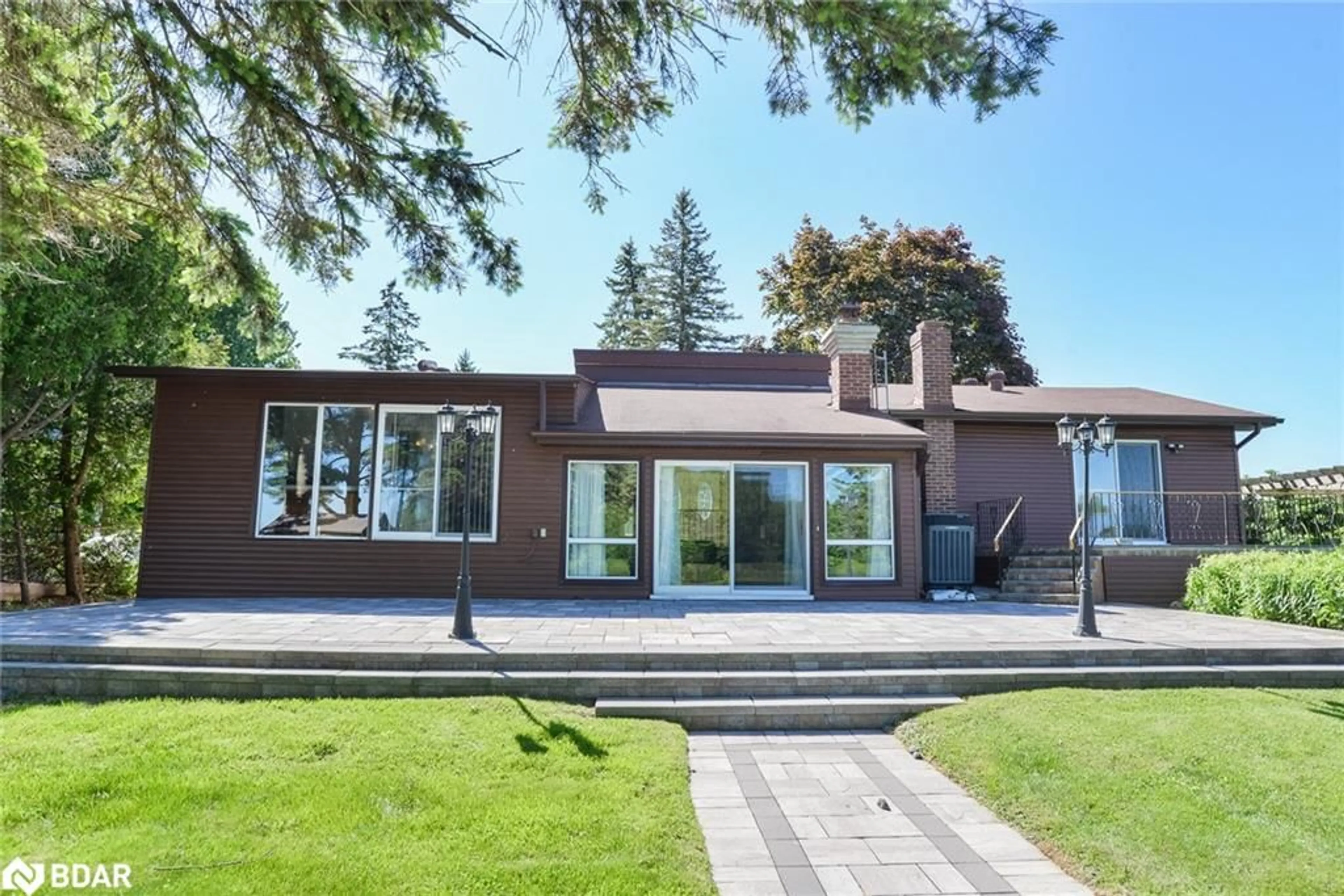 Home with brick exterior material, street for 35 Old Indian Trail, Brechin Ontario L0K 1B0