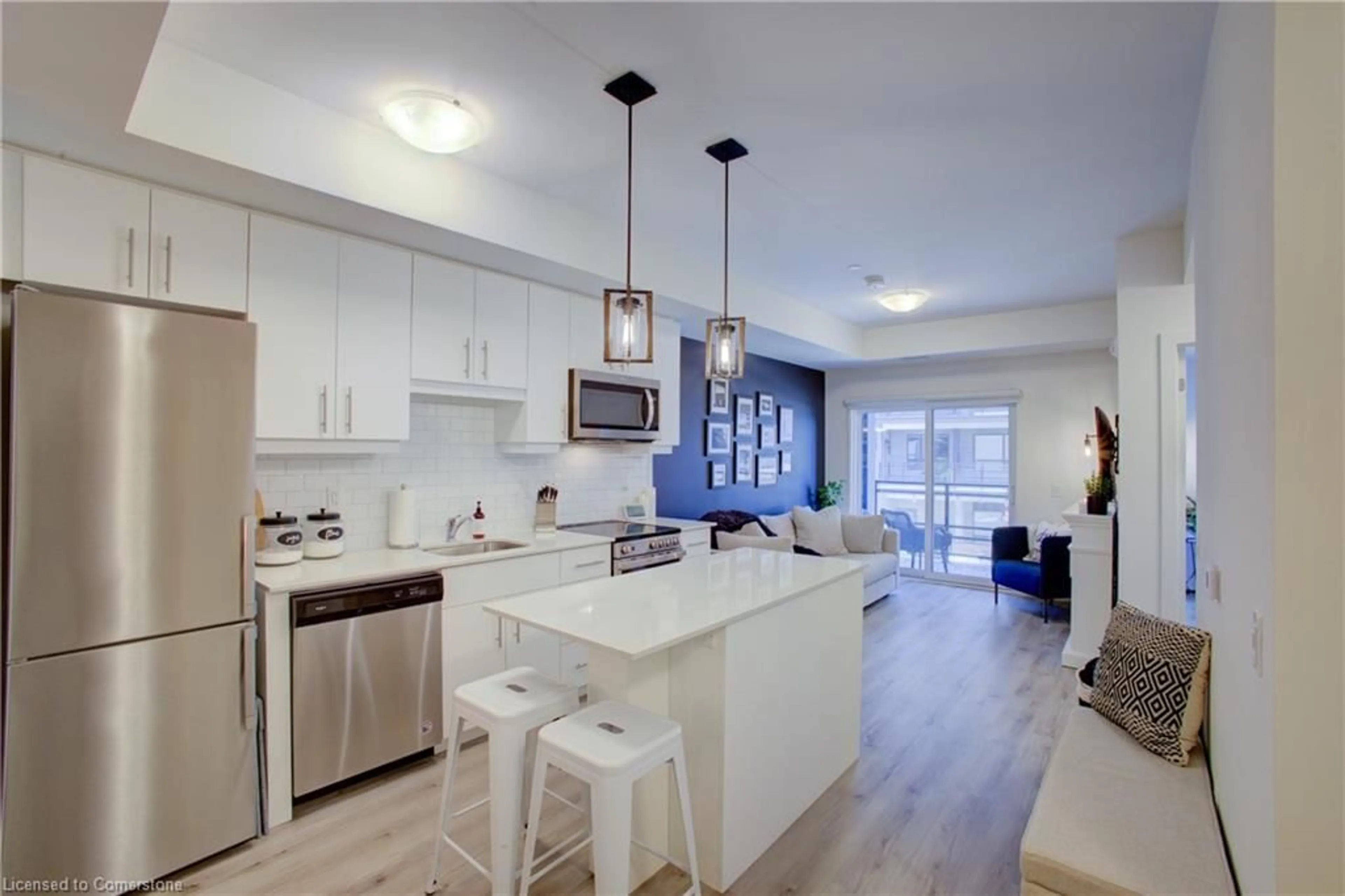 Open concept kitchen, unknown for 243 Northfield Dr #208, Waterloo Ontario N2K 0H2