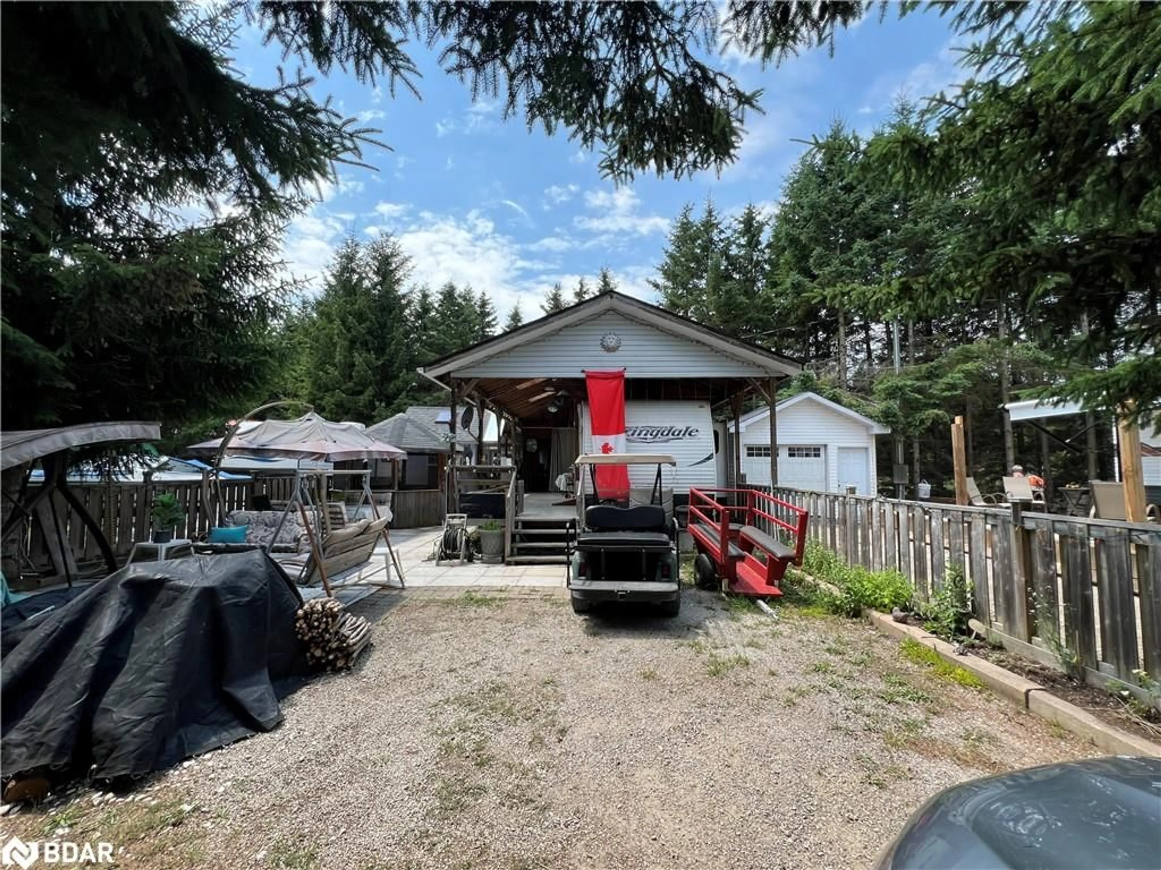 A pic from outside/outdoor area/front of a property/back of a property/a pic from drone, unknown for 75 (#53 DEER RU Bells Park Rd, Wasaga Beach Ontario L9Z 2X2