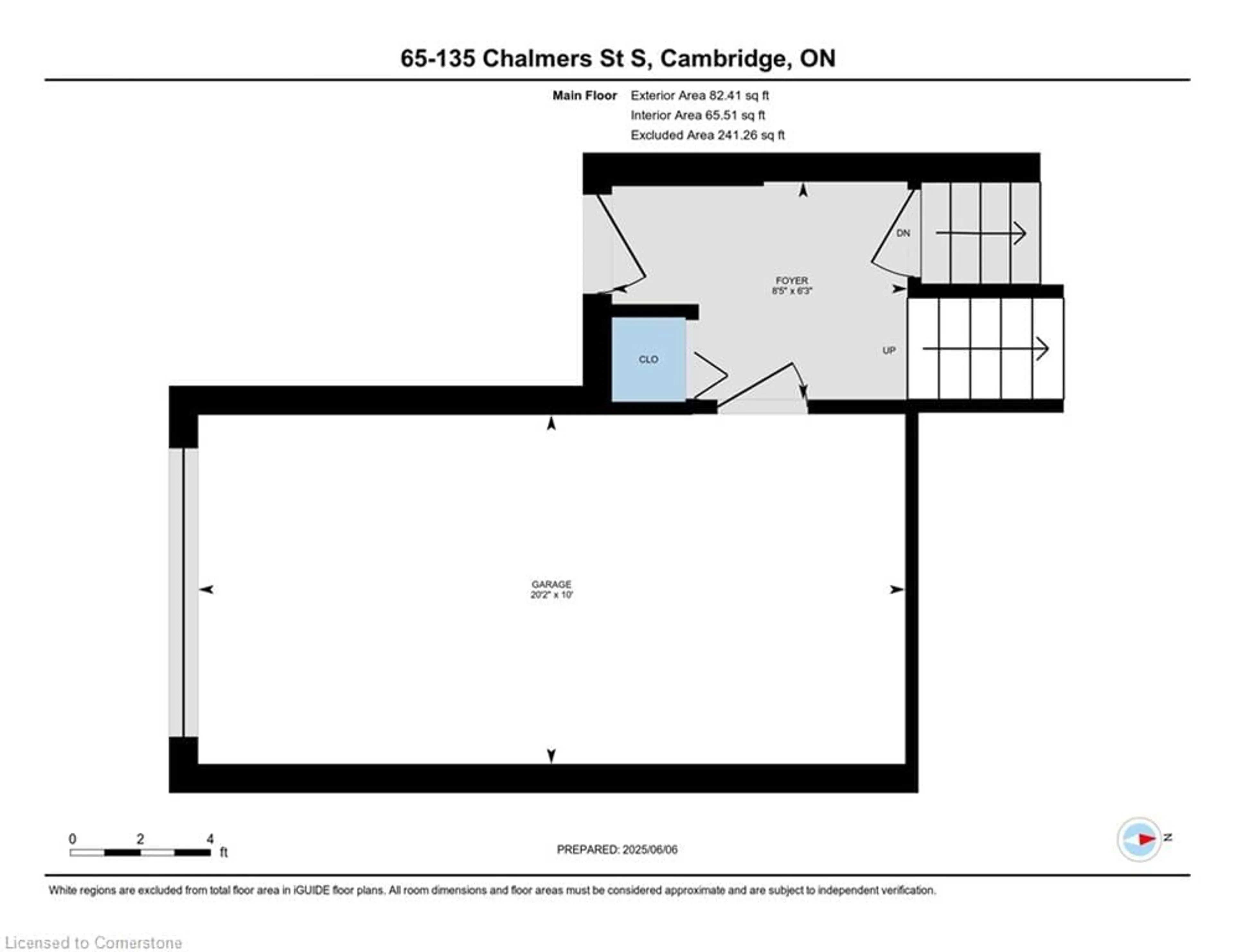 Floor plan for 135 Chalmers St #65, Cambridge Ontario N1R 6M2