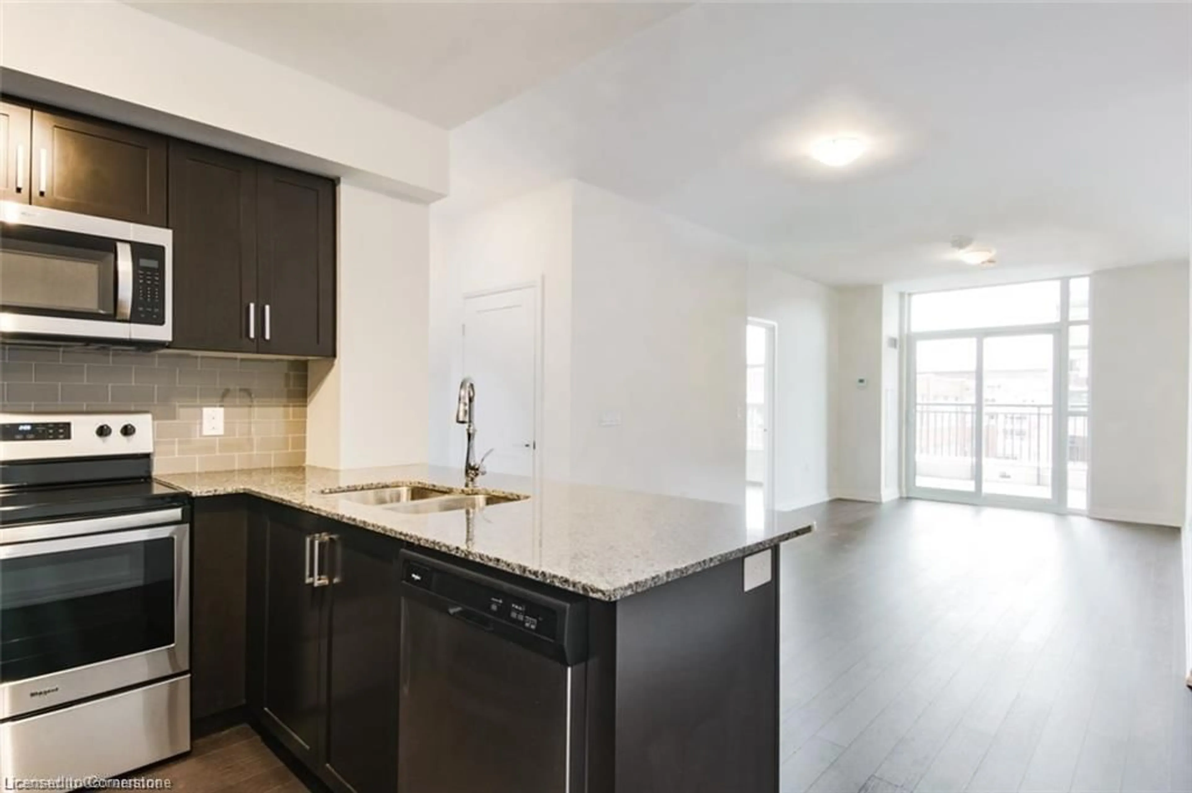 Open concept kitchen, unknown for 155 Caroline St #402, Waterloo Ontario N2L 0J8
