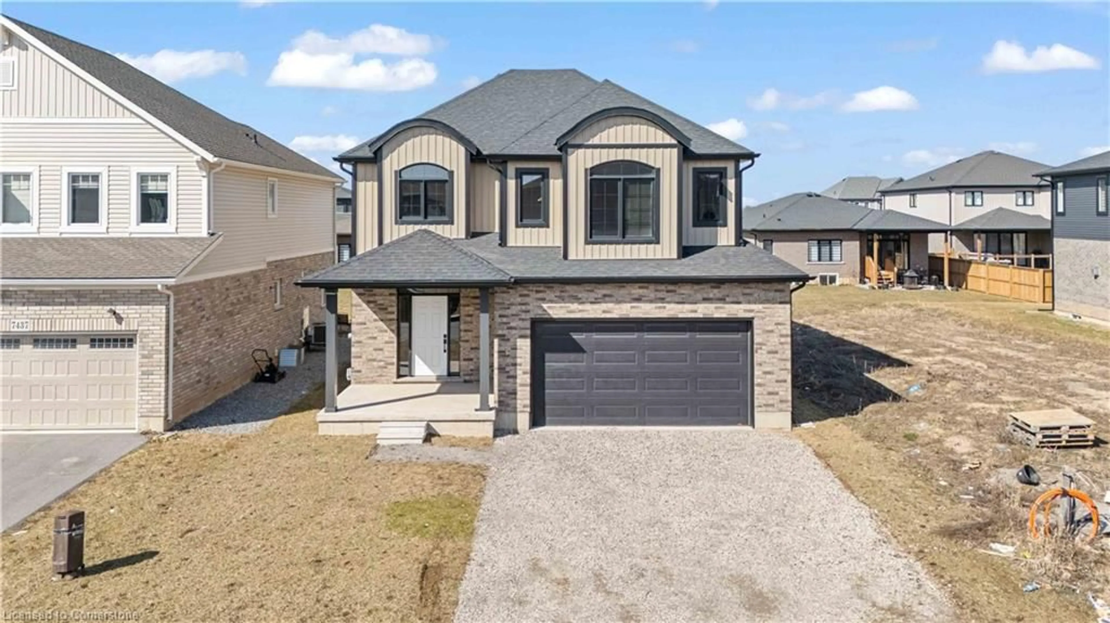Home with brick exterior material, street for 7429 Jonathan Dr, Niagara Falls Ontario L2H 2T3