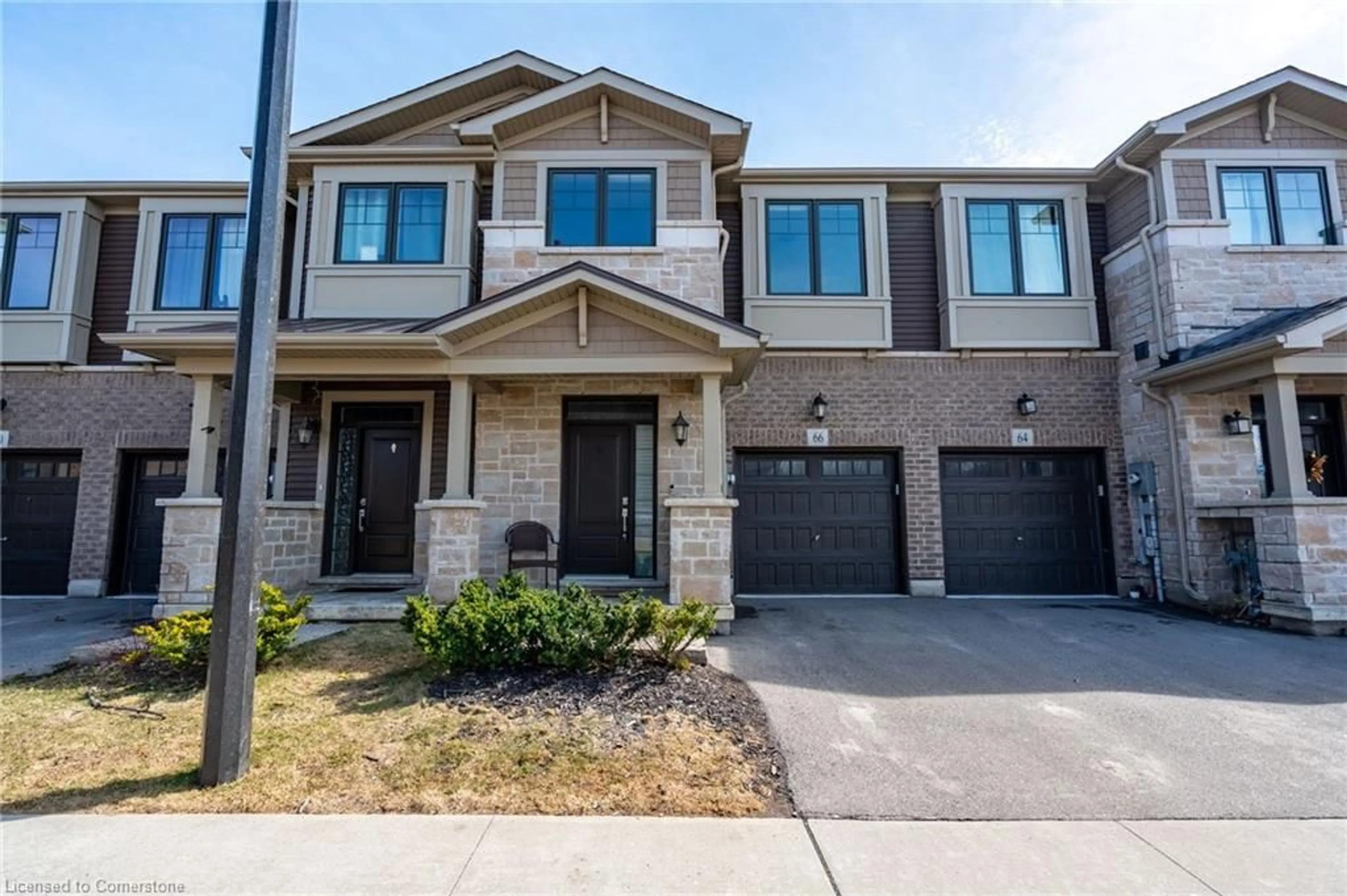 Home with brick exterior material, street for 66 Pelican Lane, Hamilton Ontario L8K 0A4