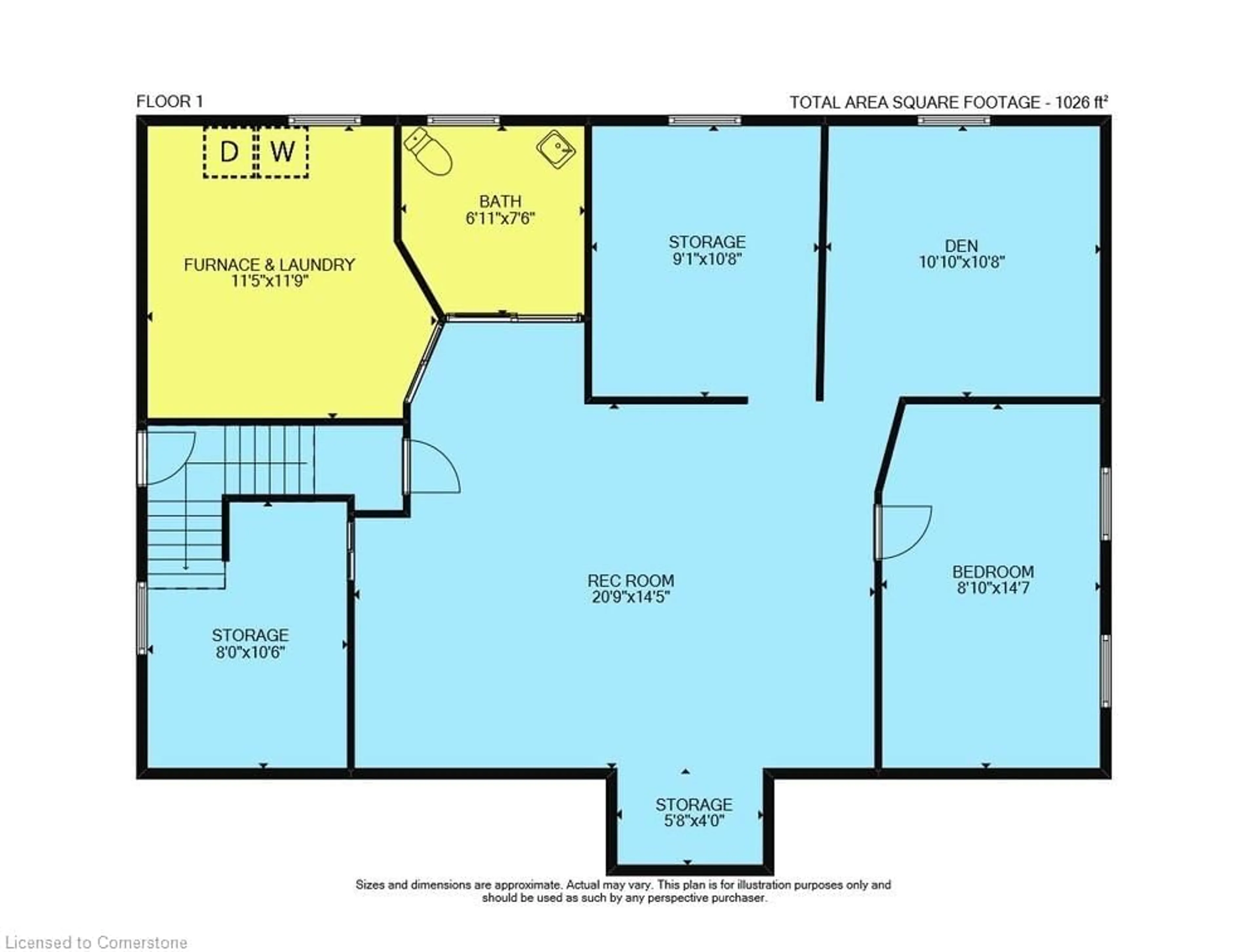 Floor plan for 471 Geneva St, St. Catharines Ontario L2N 2H4