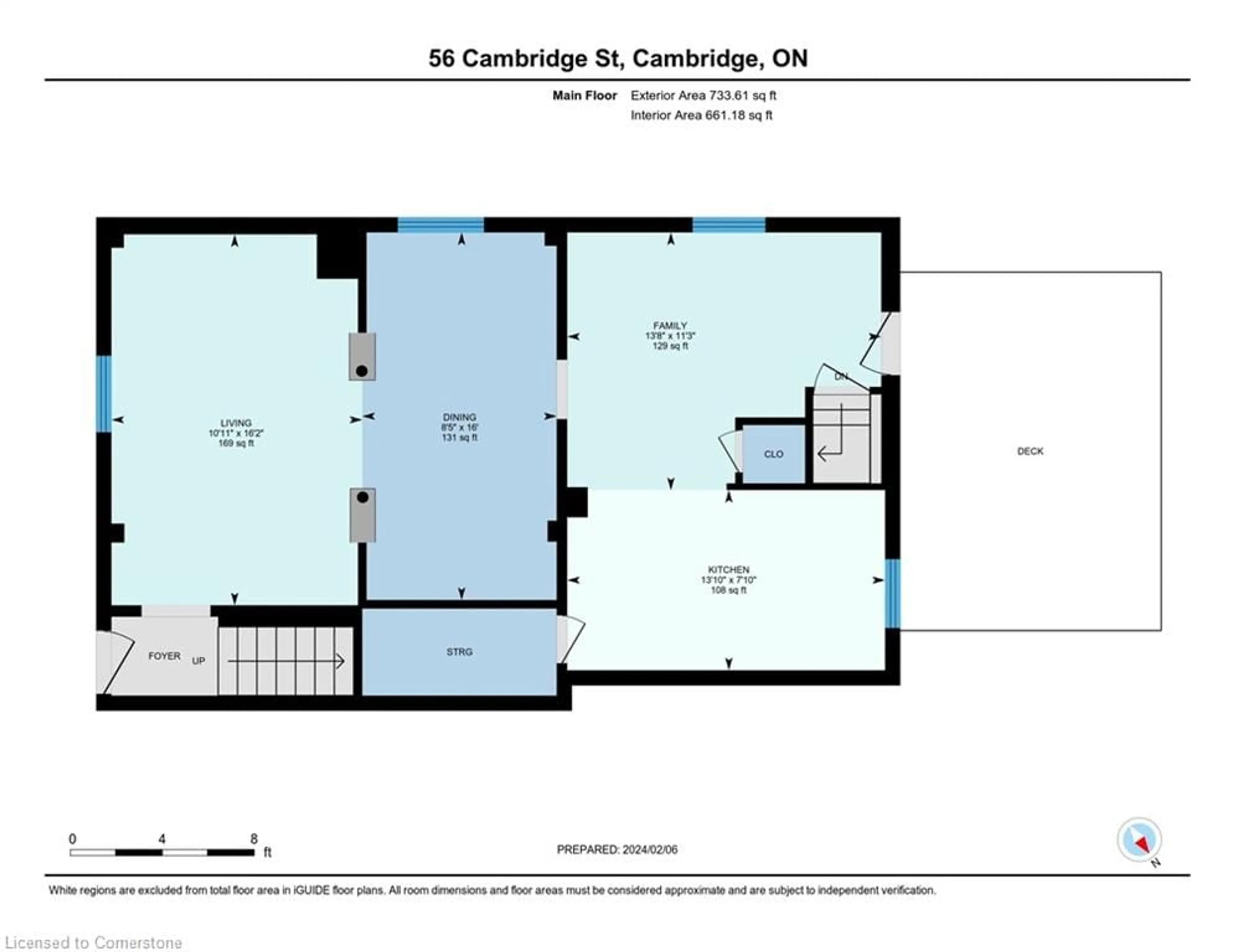 Floor plan for 56-58 Cambridge St, Cambridge Ontario N1R 3R8