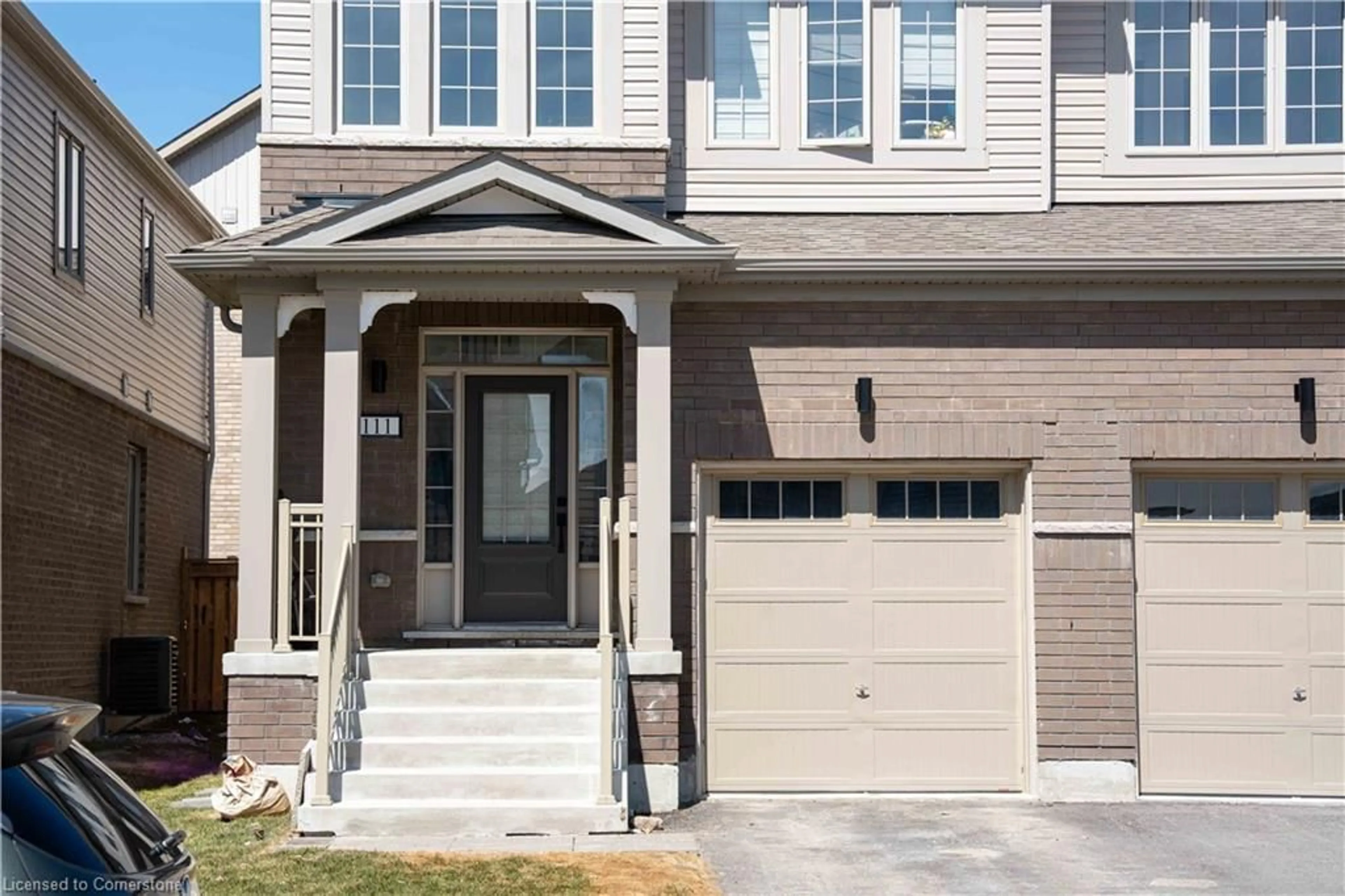 Home with brick exterior material, street for 111 Sagewood Ave, Barrie Ontario L9J 0K5