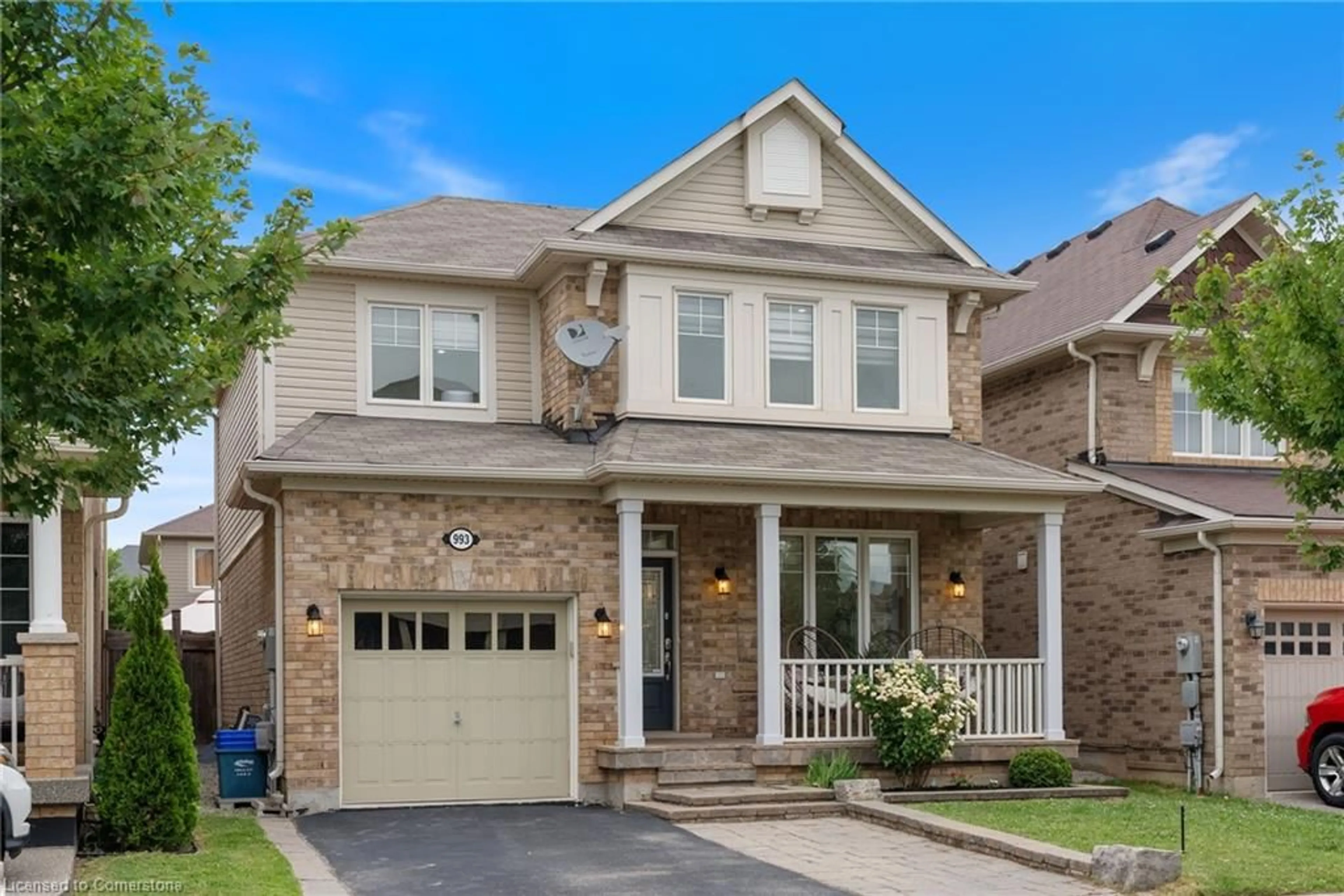 Home with brick exterior material, street for 993 Whewell Trail, Milton Ontario L9T 8C2