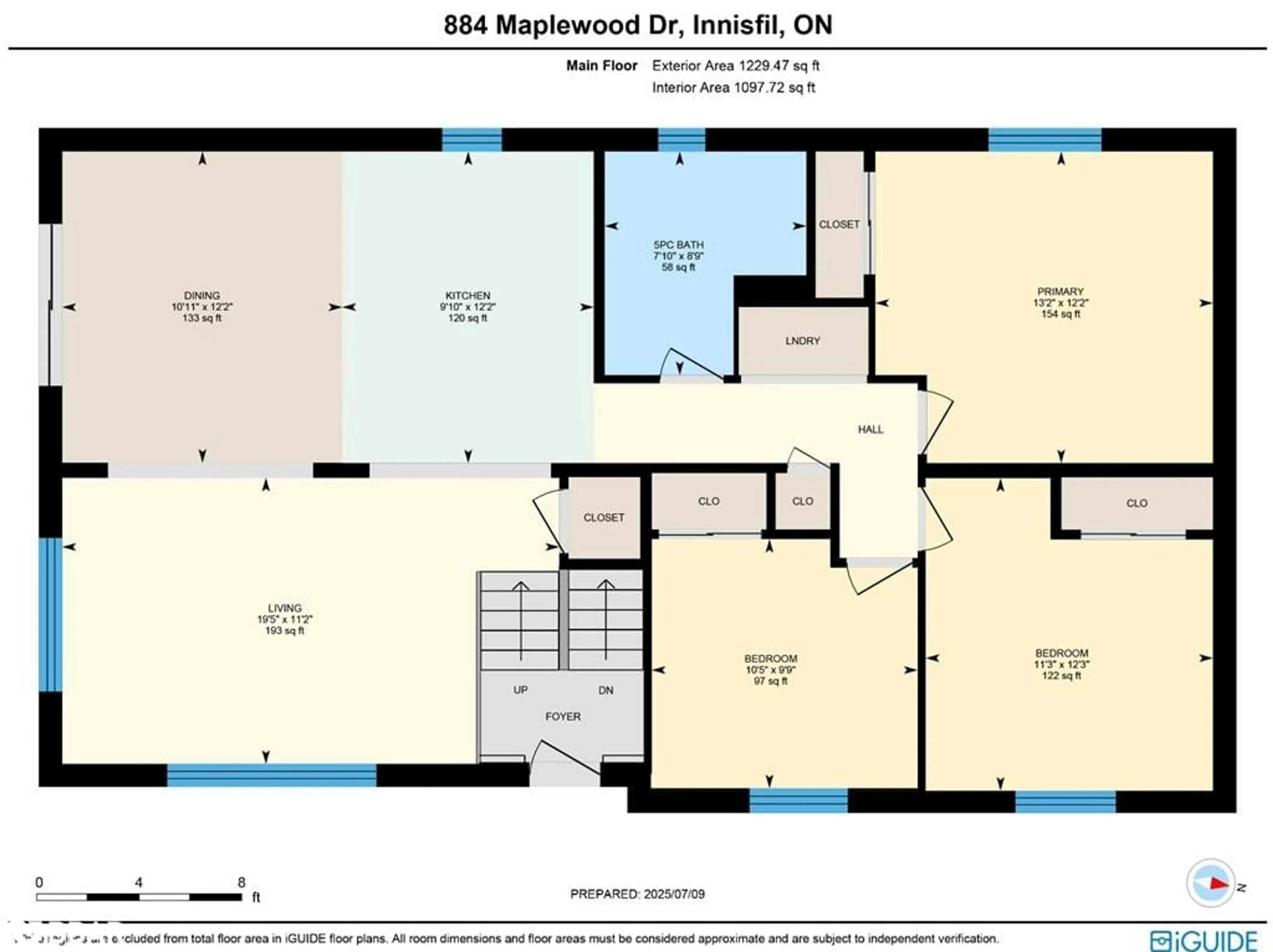 Floor plan for 884 Maplewood Dr, Innisfil Ontario L9S 1Y7