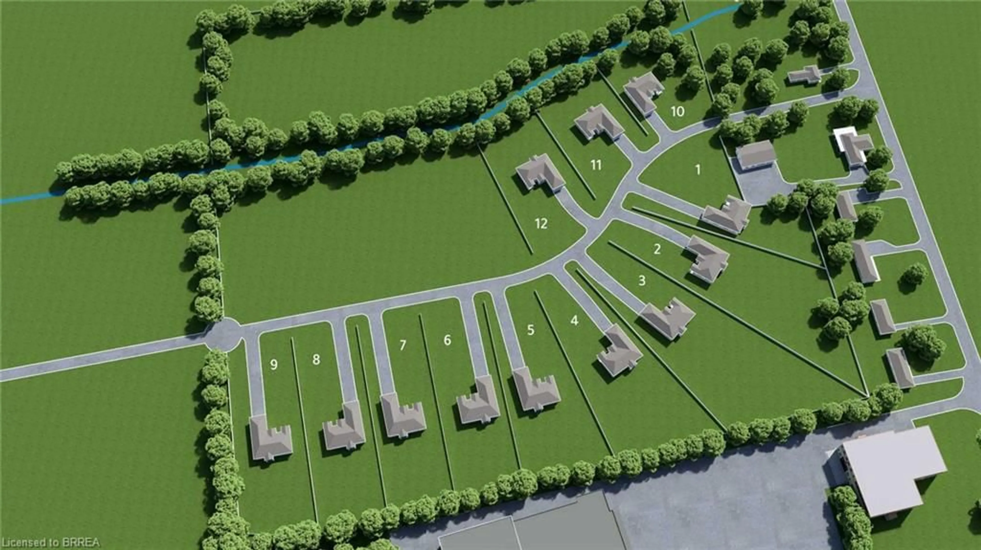 A pic from outside/outdoor area/front of a property/back of a property/a pic from drone, street for 197 King St, Burford Ontario N0E 1A0