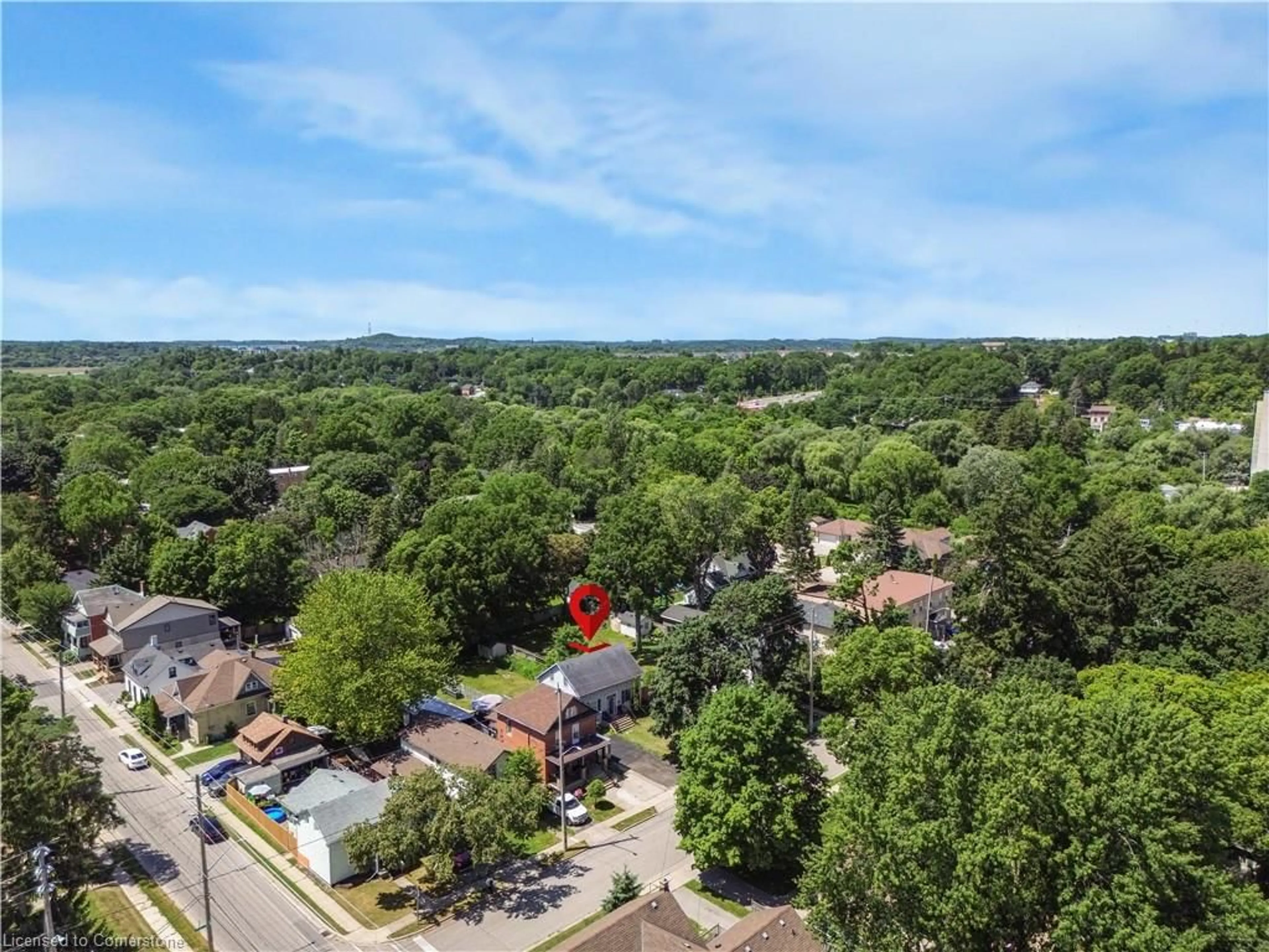 A pic from outside/outdoor area/front of a property/back of a property/a pic from drone, city buildings view from balcony for 242 Queenston Rd, Cambridge Ontario N3H 3J2