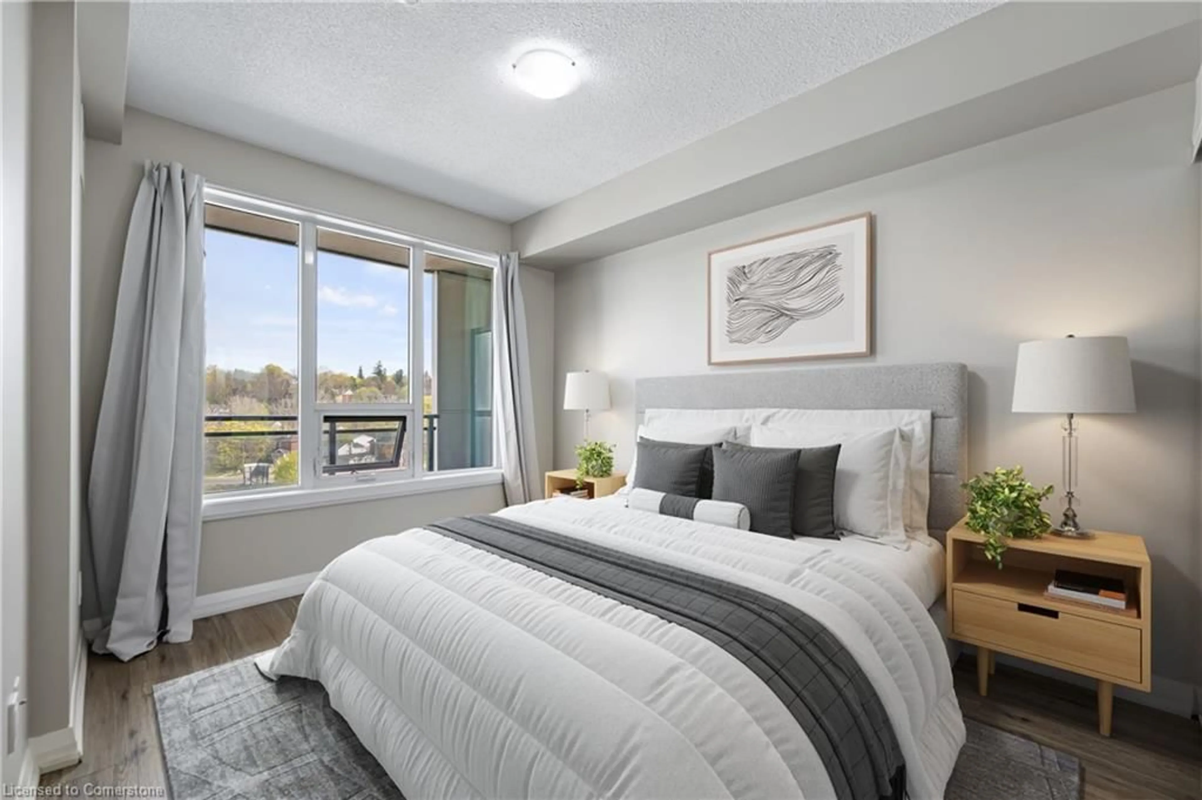 Bedroom with bed, unknown for 53 Arthur St #807, Guelph Ontario N1E 0P5
