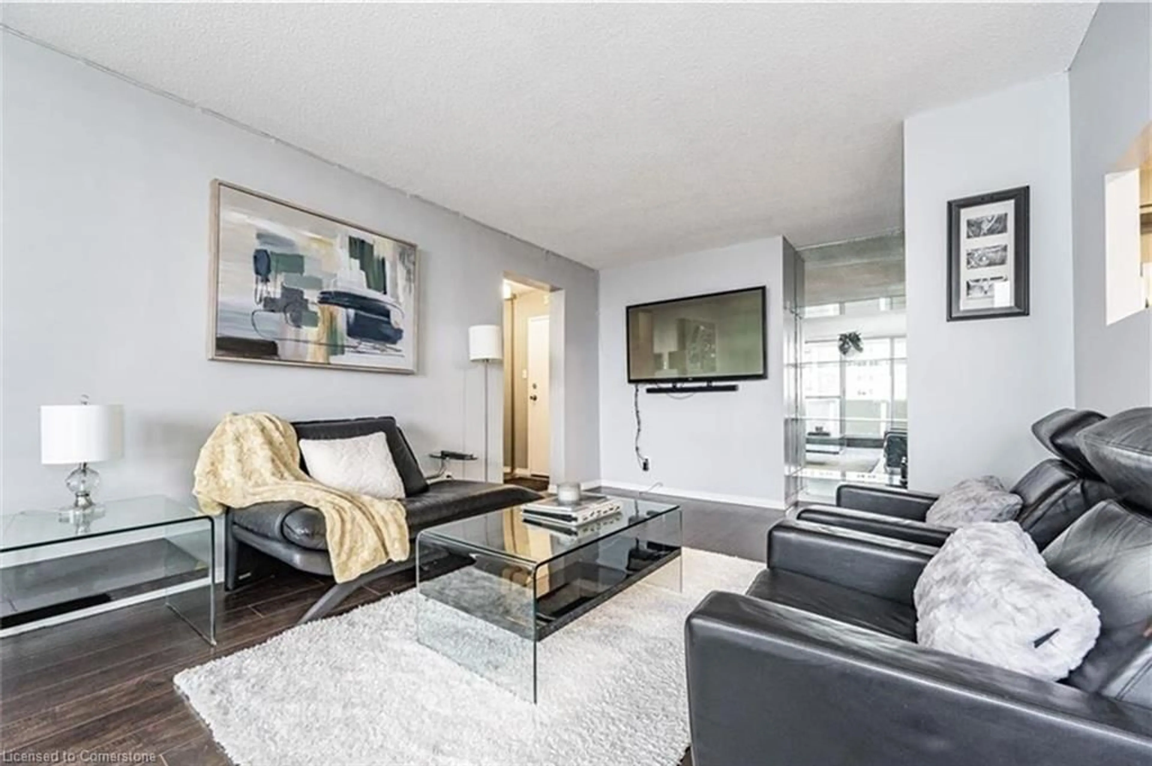 Living room with furniture, unknown for 375 King St #903, Waterloo Ontario N2J 4L6