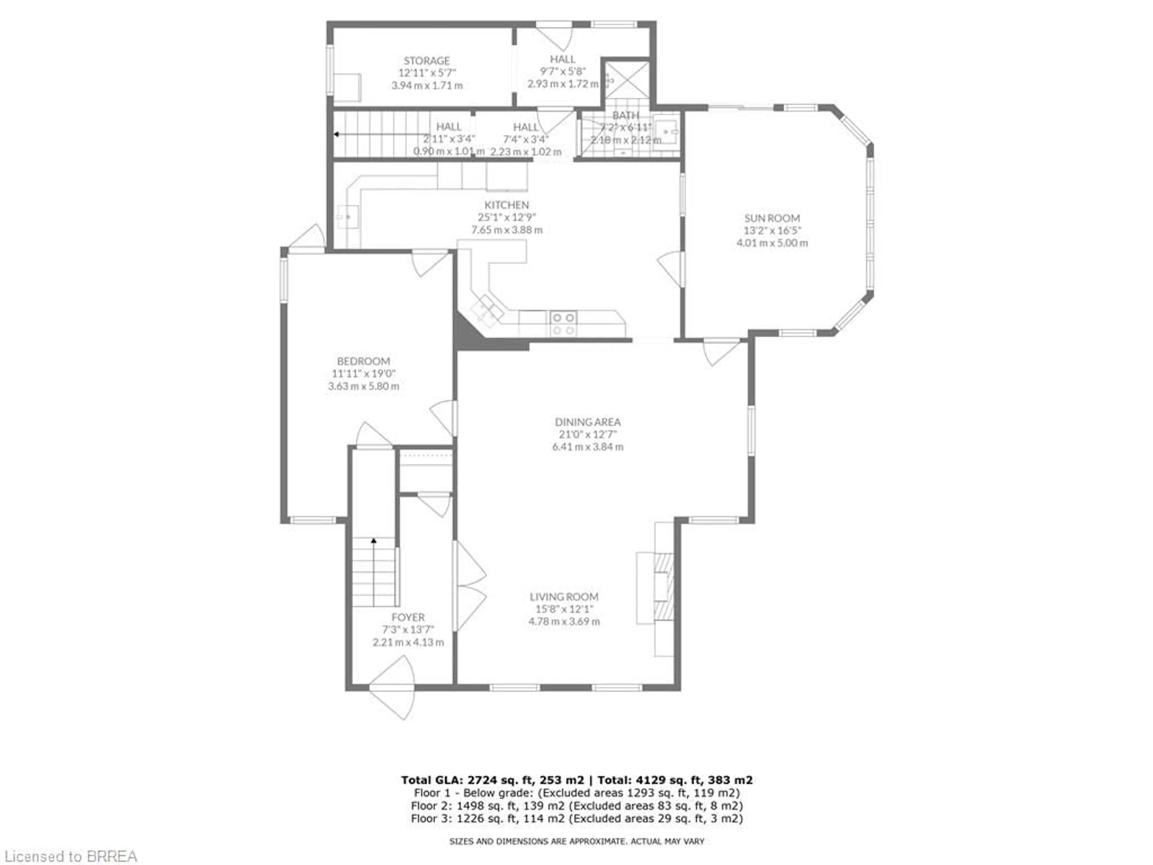 Floor plan for 5 Thompson St, St. George Ontario N0E 1N0