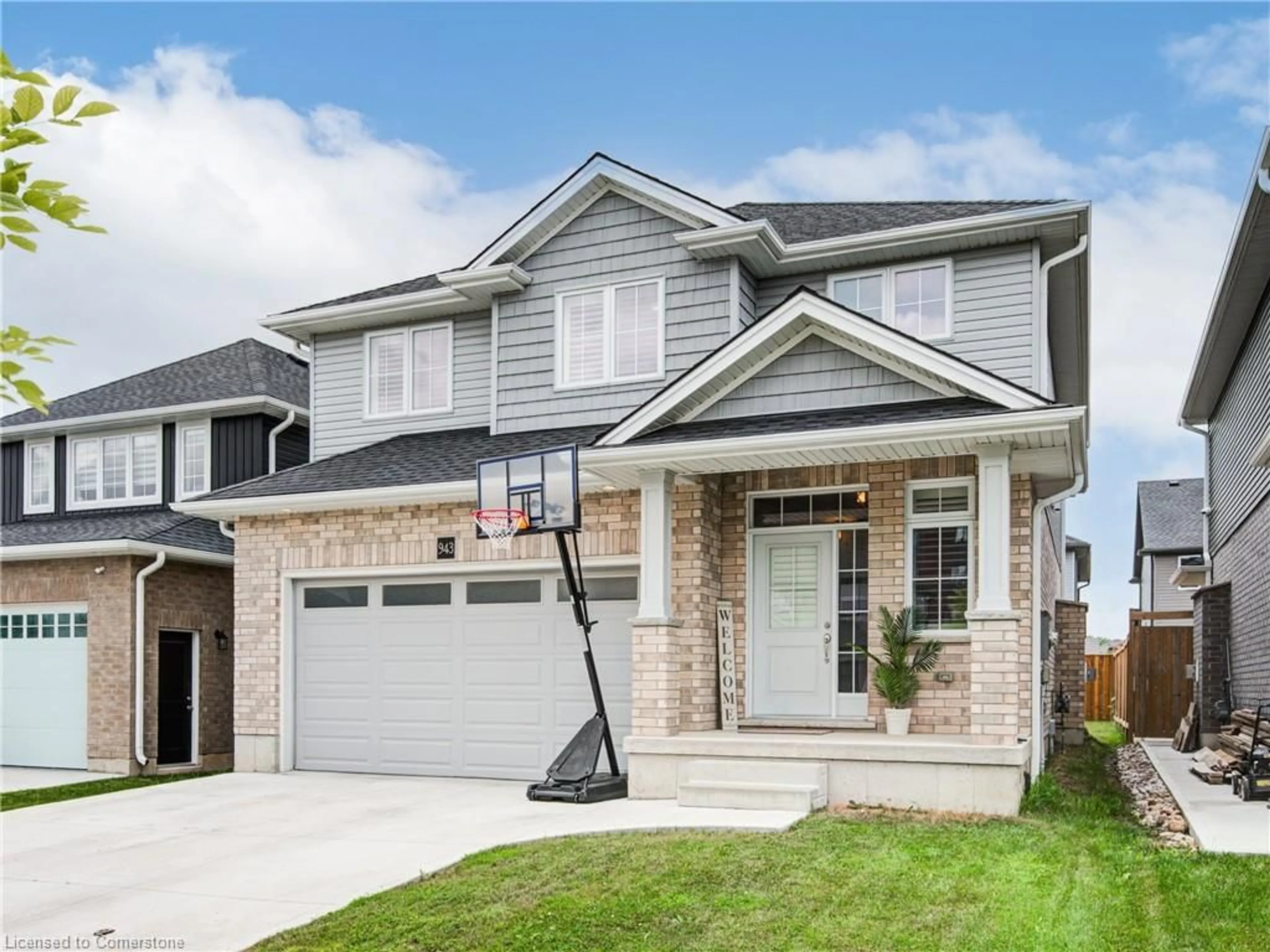 Home with brick exterior material, street for 943 Downing Dr, Woodstock Ontario N4T 0E1