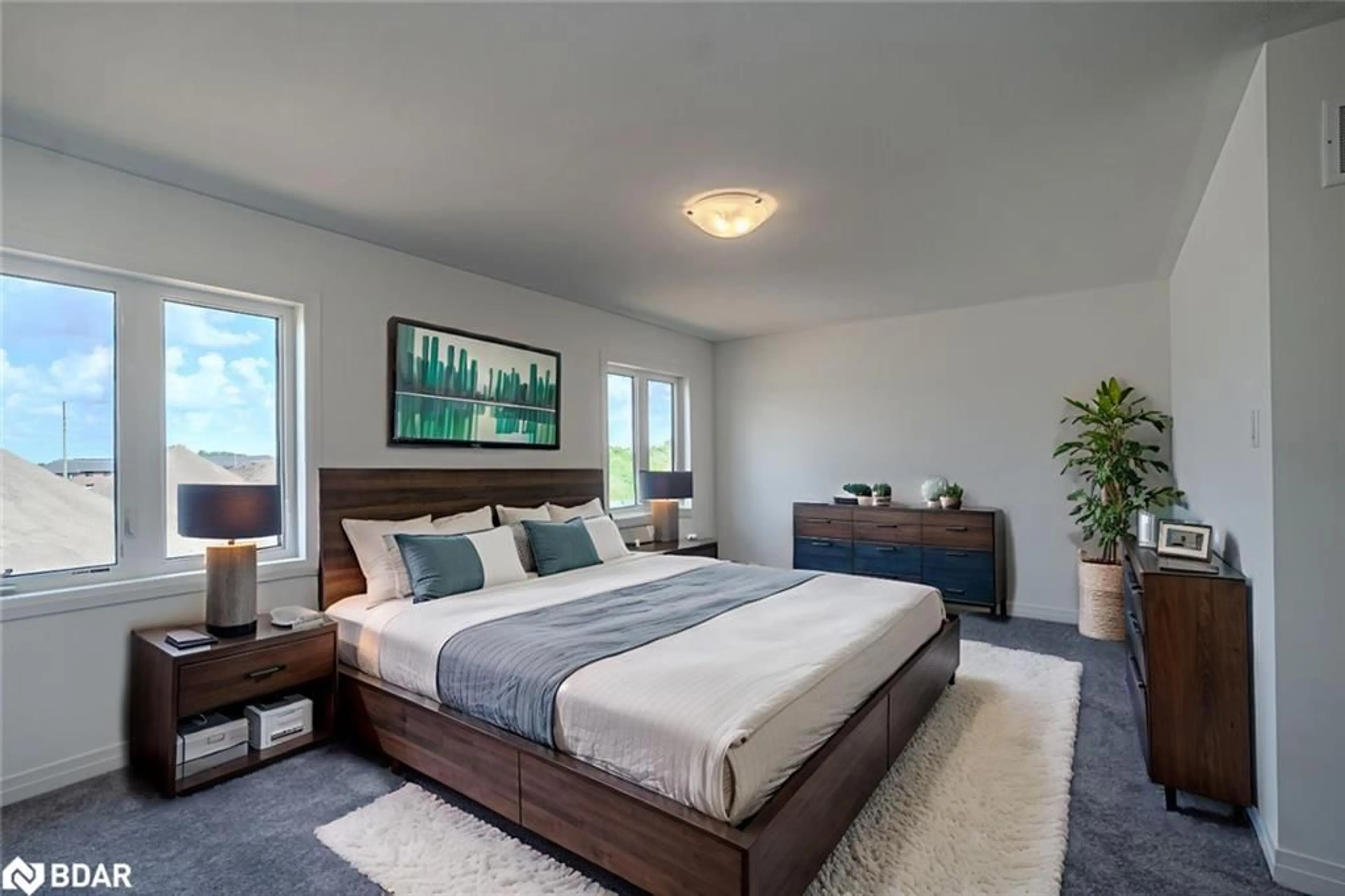 Bedroom with bed, unknown for 13 Sagewood Ave, Barrie Ontario L9J 0K8