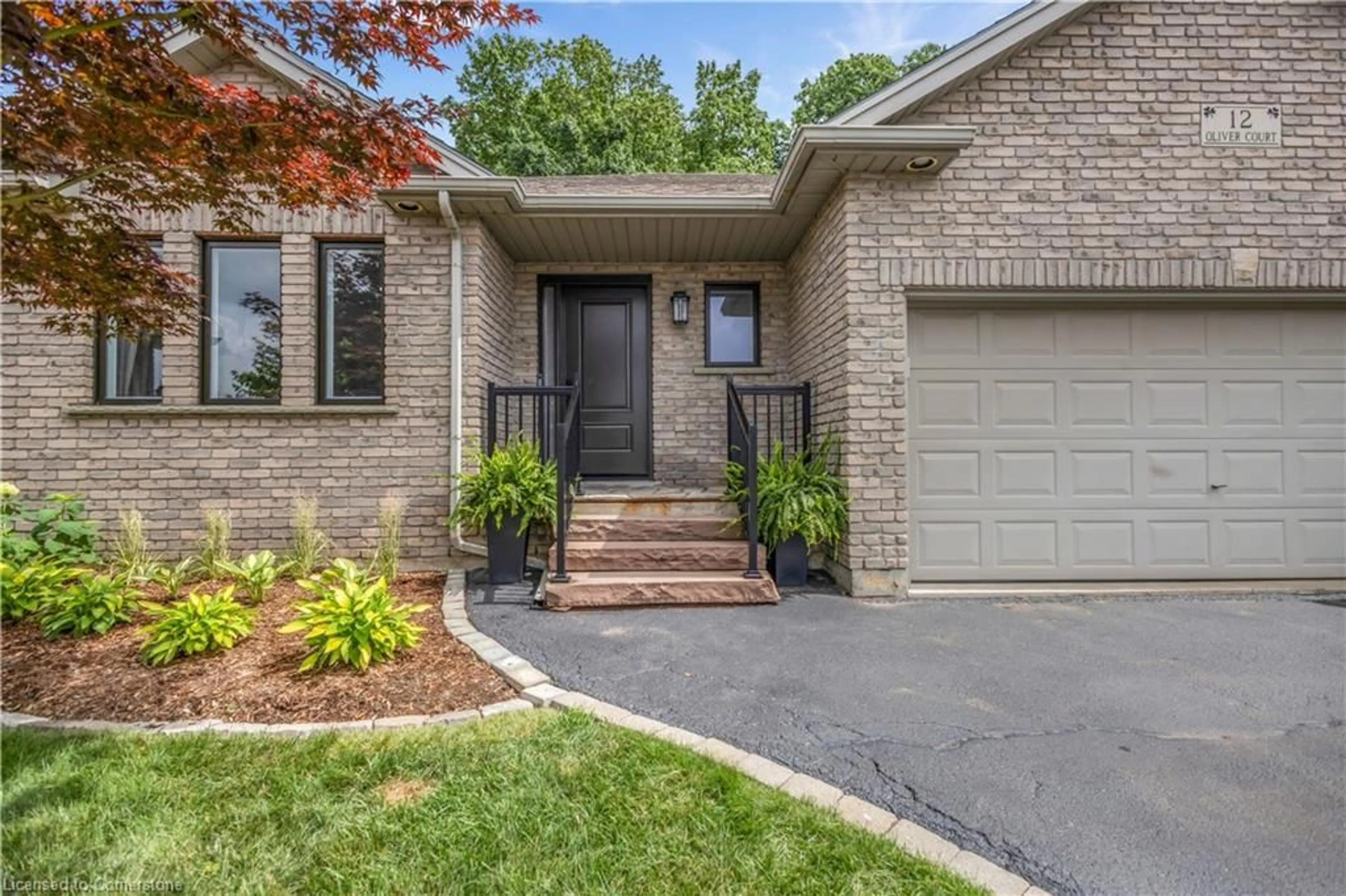 Home with brick exterior material, street for 12 Oliver Crt, Brantford Ontario N3T 6N6