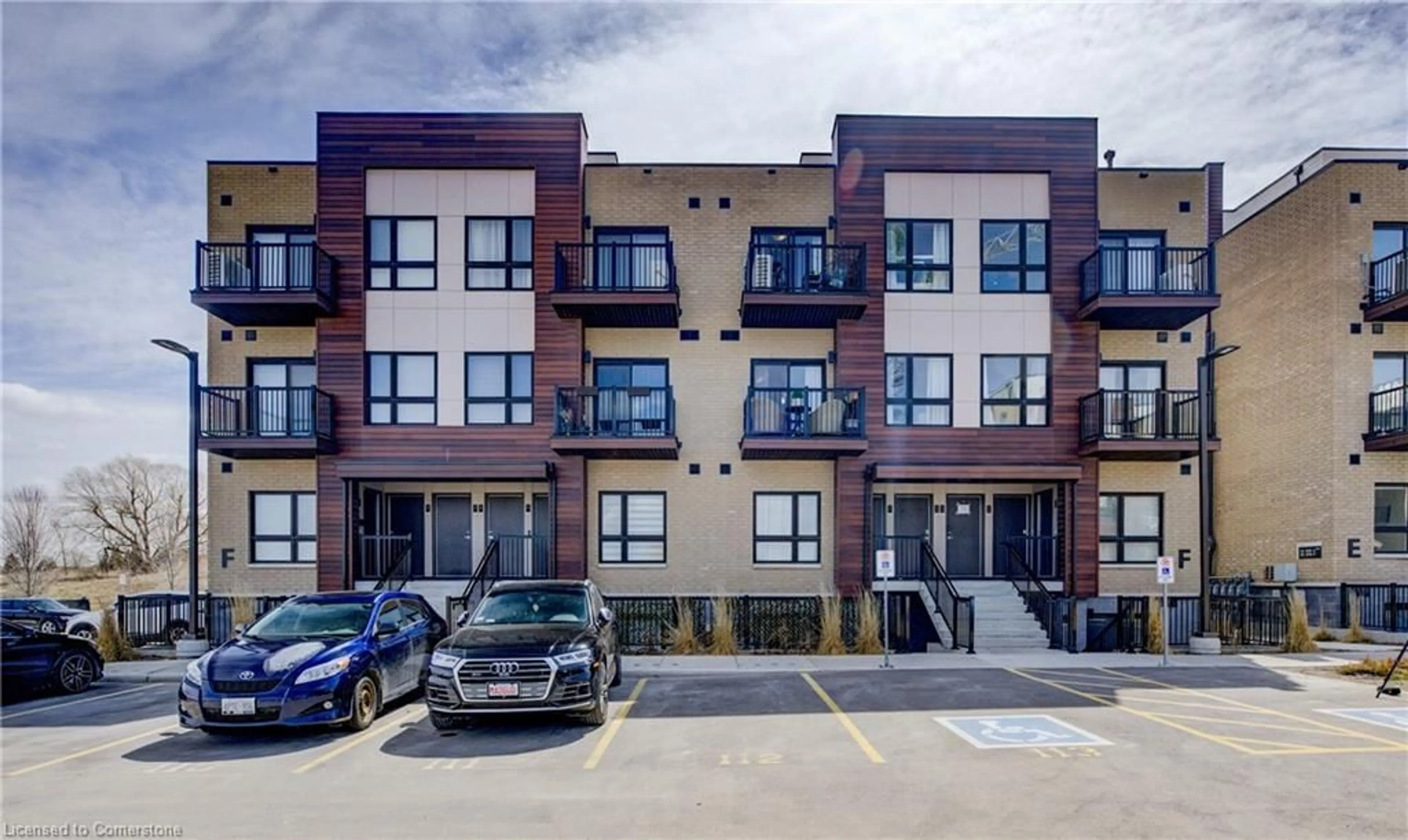 A pic from outside/outdoor area/front of a property/back of a property/a pic from drone, street for 20 Palace St #F11, Kitchener Ontario N2E 0J3