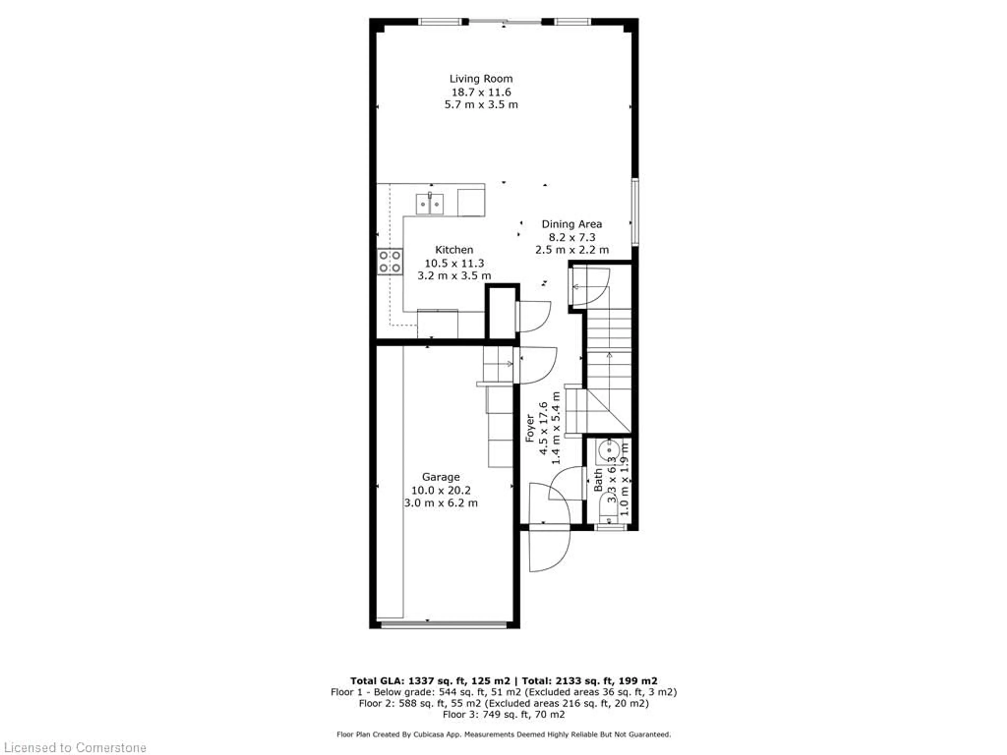 Floor plan for 19 Trillium Way, Simcoe Ontario N3Y 0B8