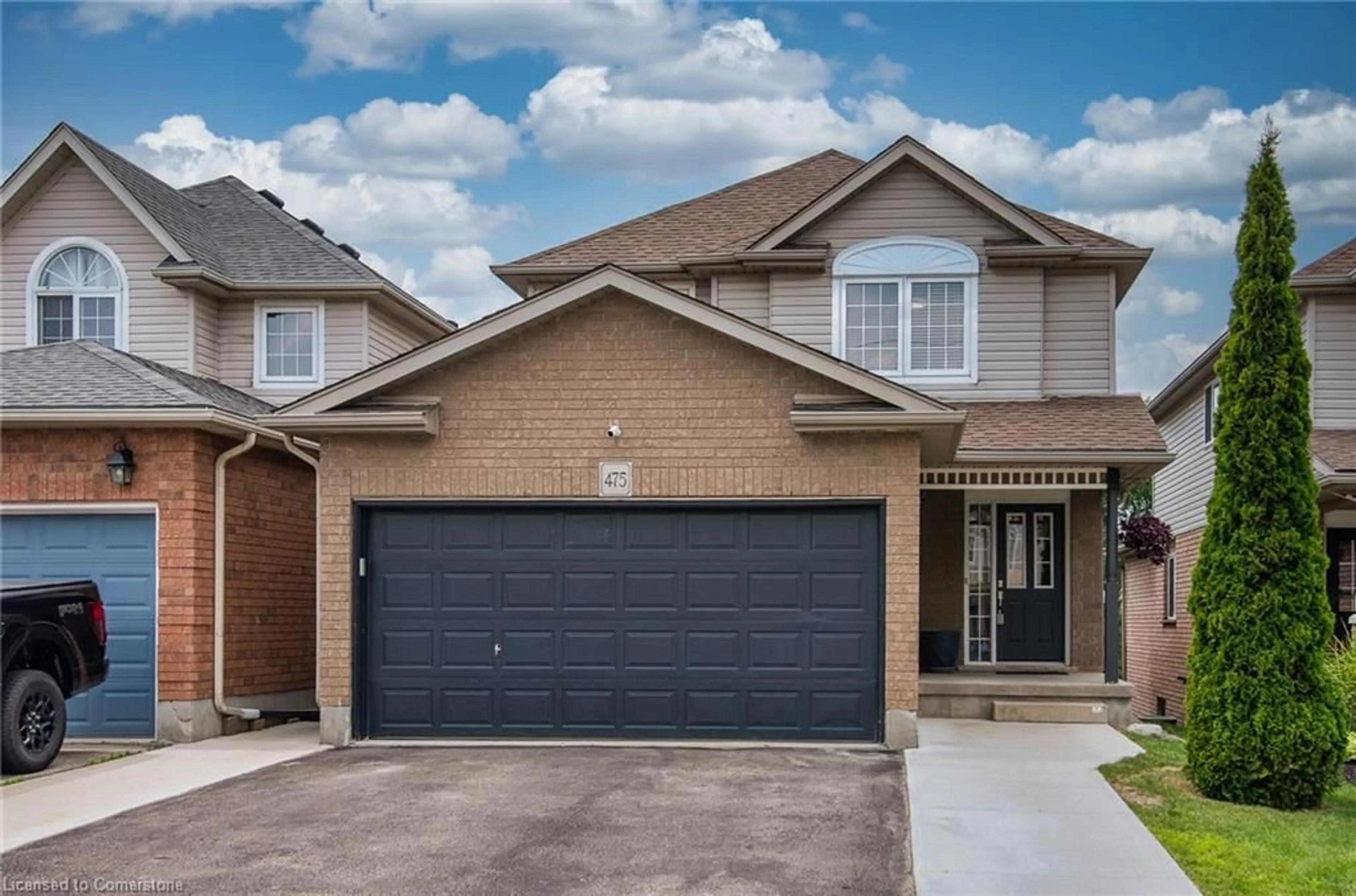 Home with brick exterior material, street for 475 Doon South Dr, Kitchener Ontario N2P 2T6