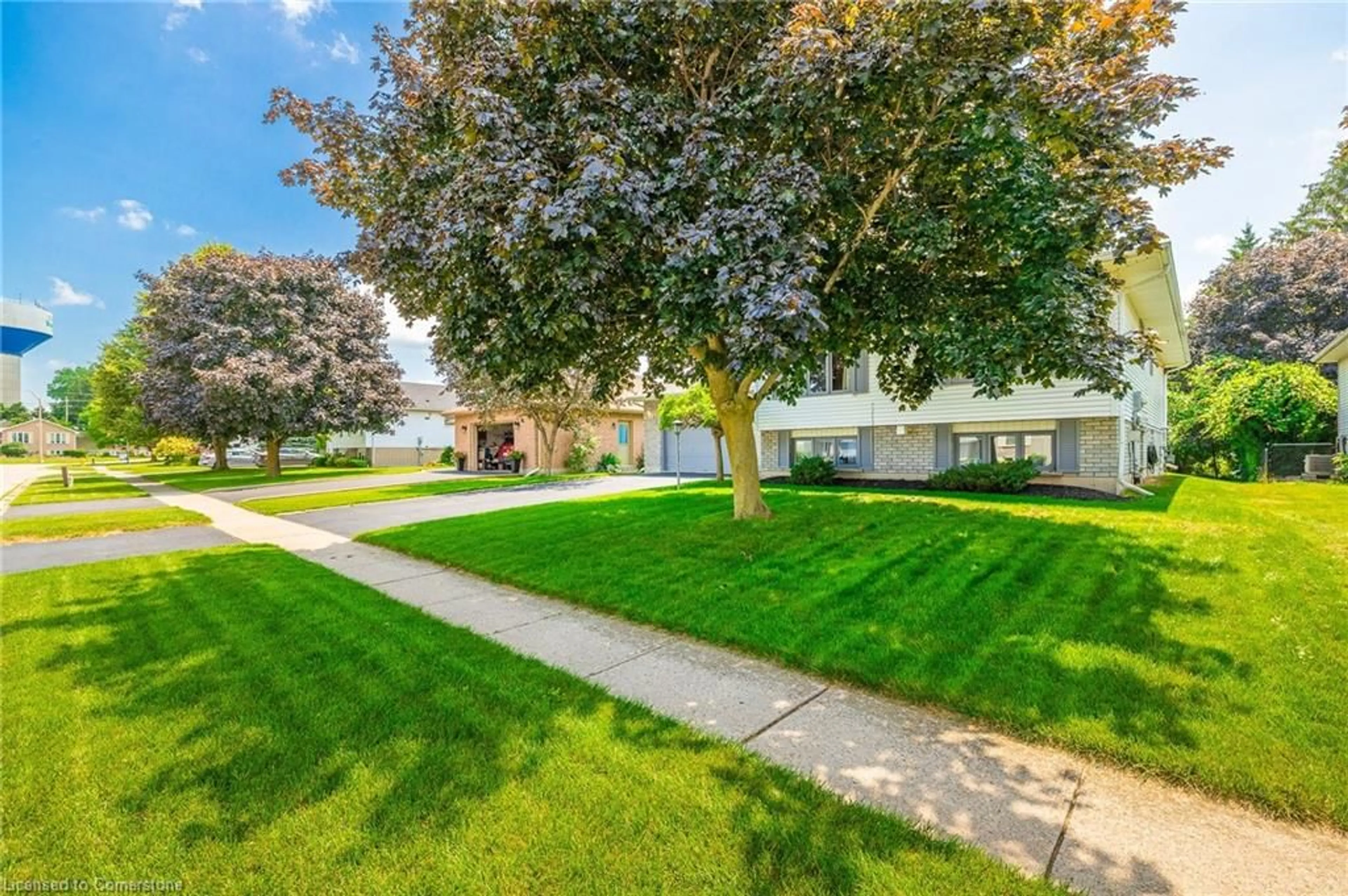 Patio, street for 36 Windsor Dr, St. George Ontario N0E 1N0