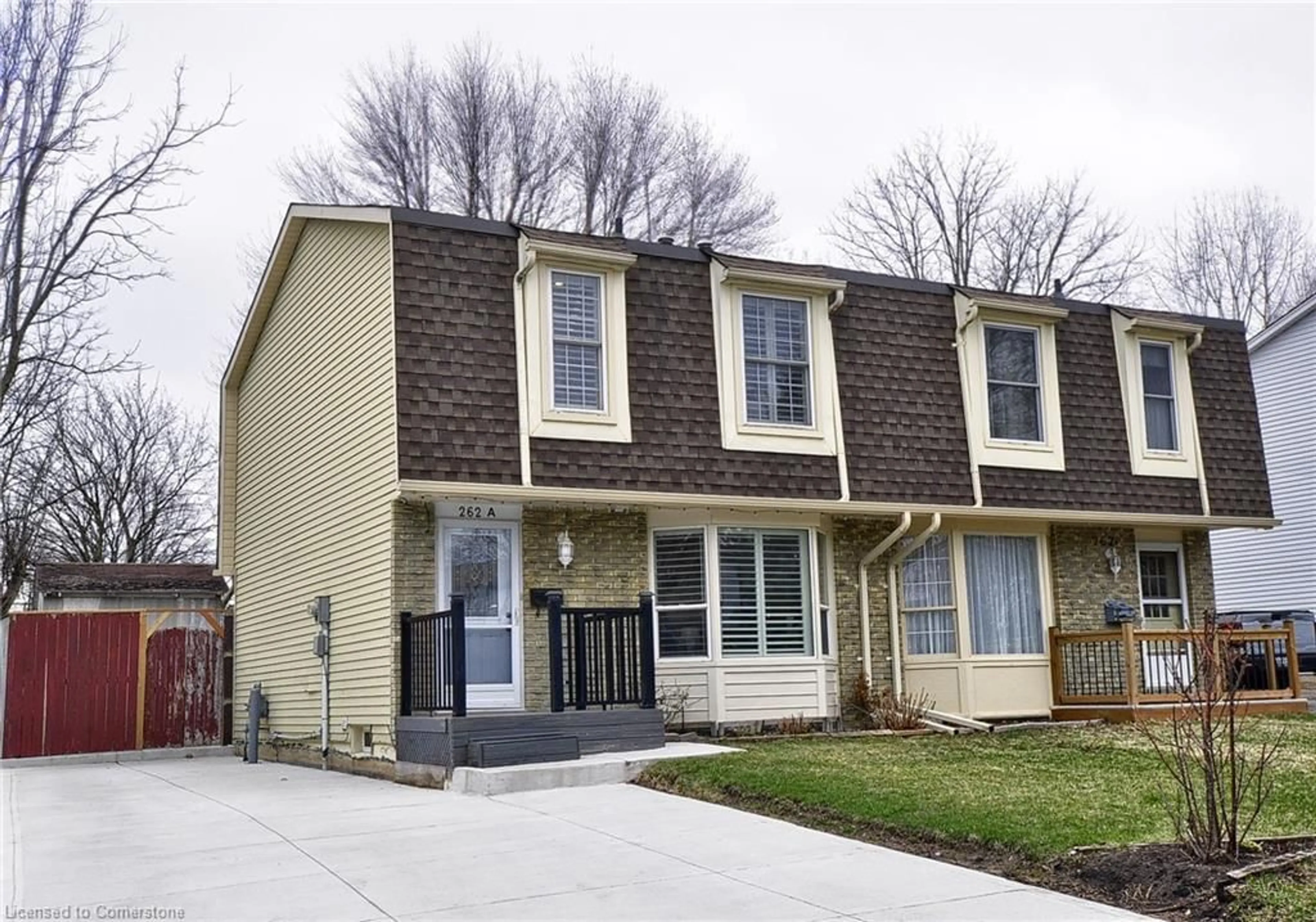 Home with vinyl exterior material, street for 262 Northlake Dr #A, Waterloo Ontario N2V 1A9