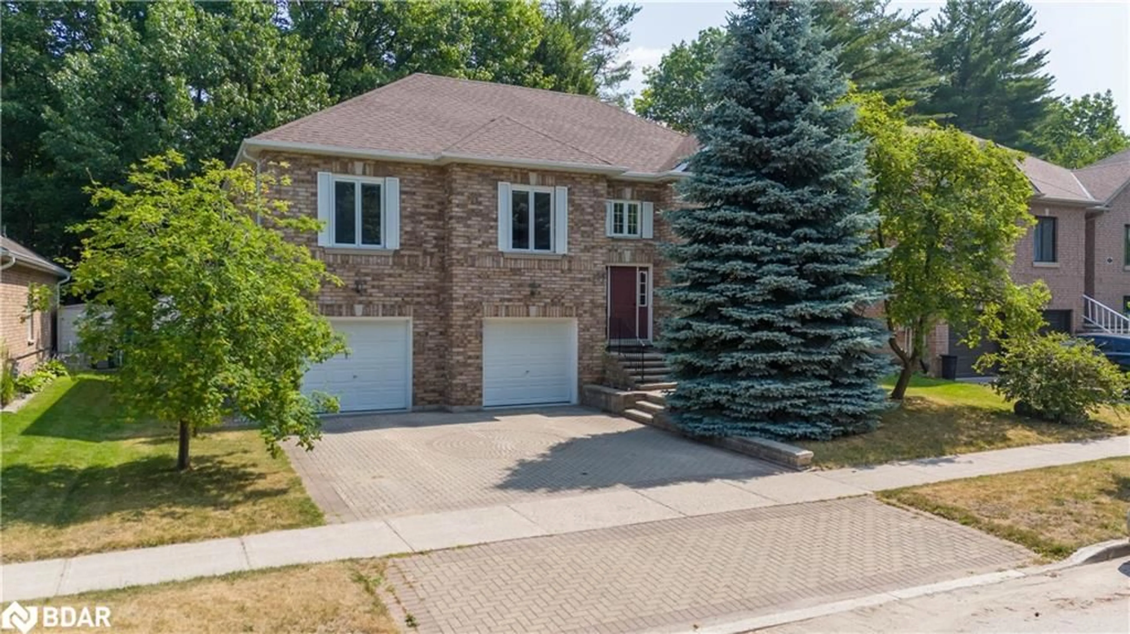 Home with brick exterior material, street for 23 Grouse Glen&, Barrie Ontario L4N 7Z5