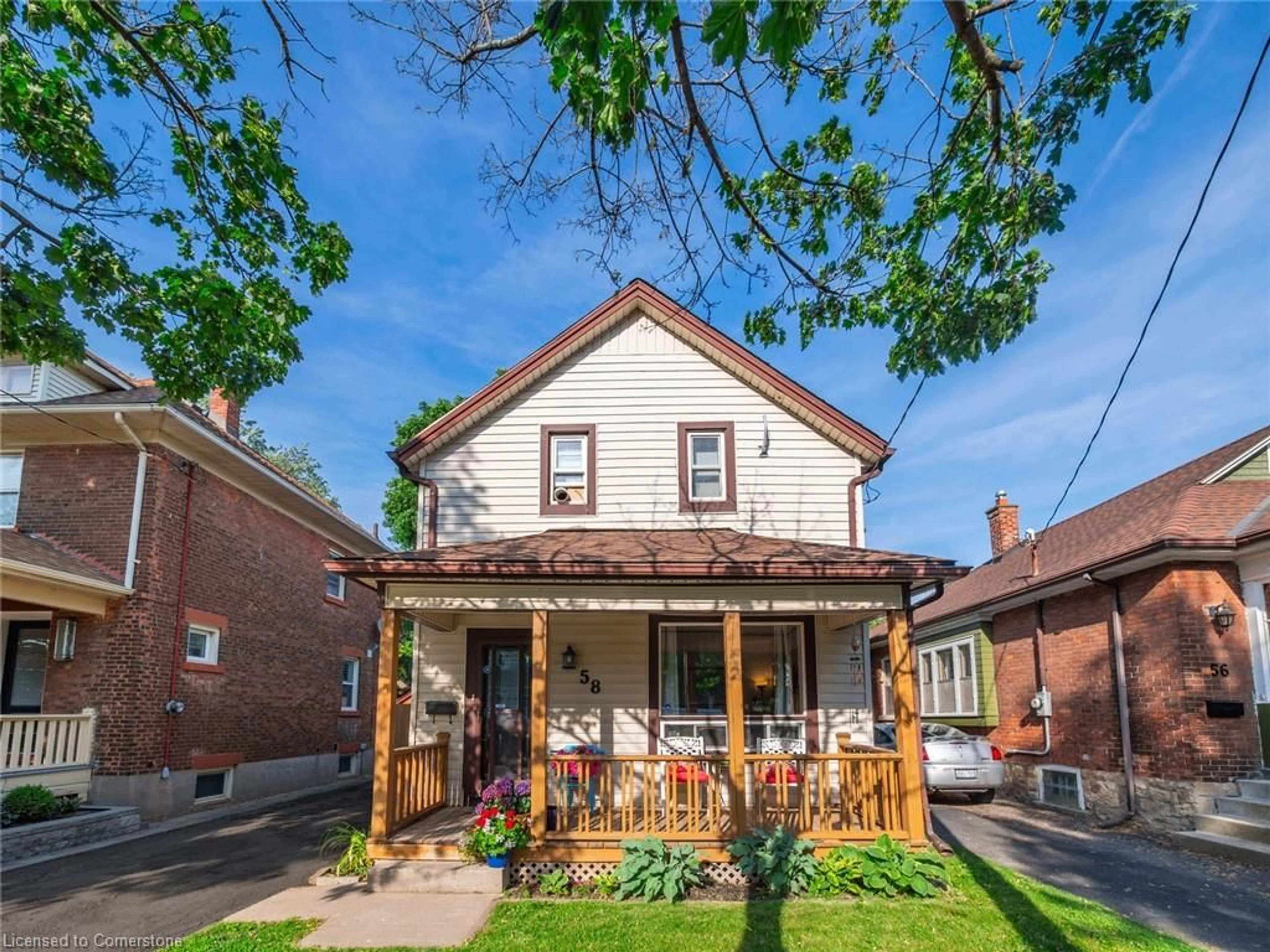 Home with brick exterior material, street for 58 Woodland Ave, St. Catharines Ontario L2R 5A3