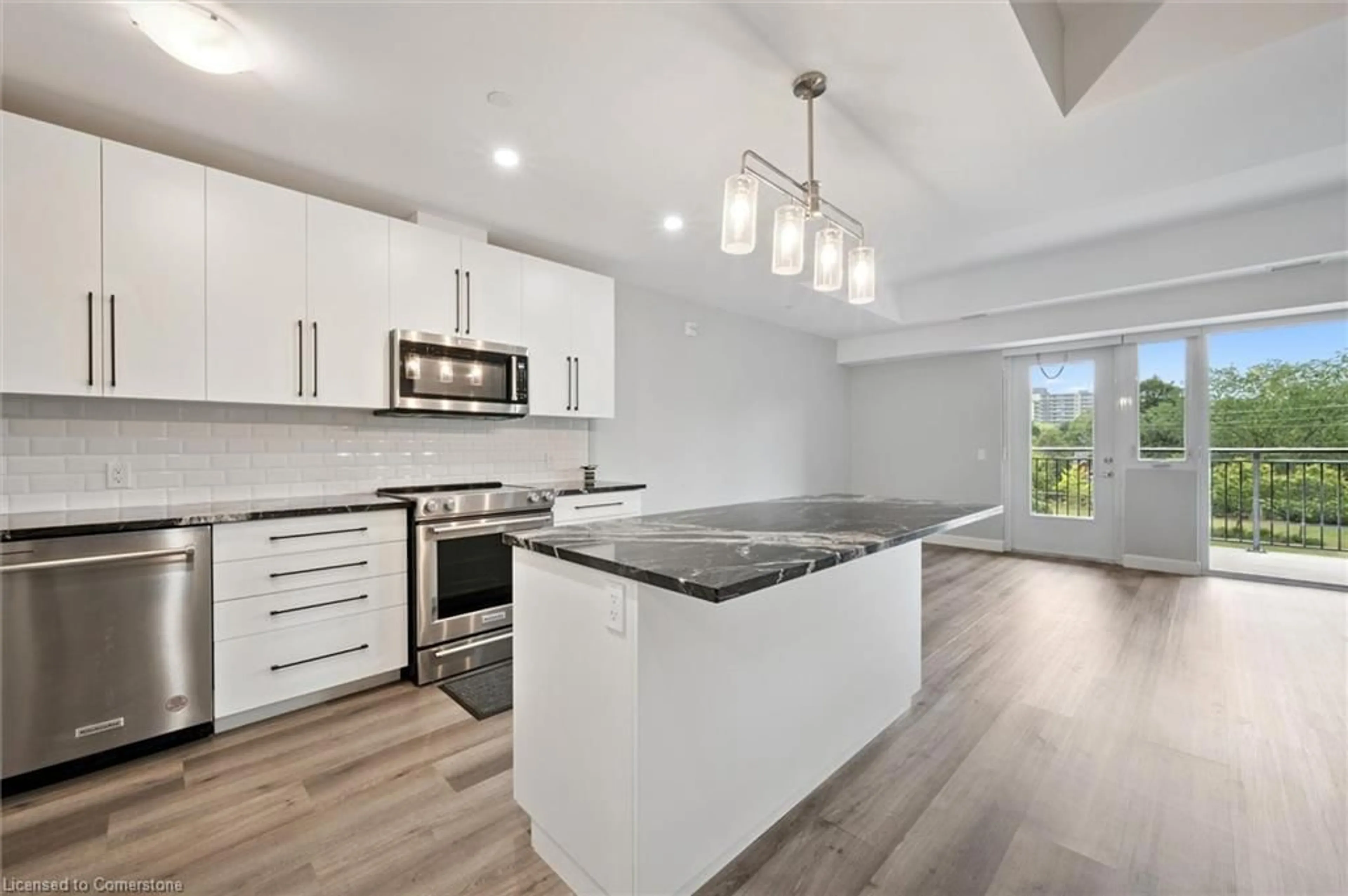 Open concept kitchen, unknown for 51 David St #206, Kitchener Ontario N2G 0E8