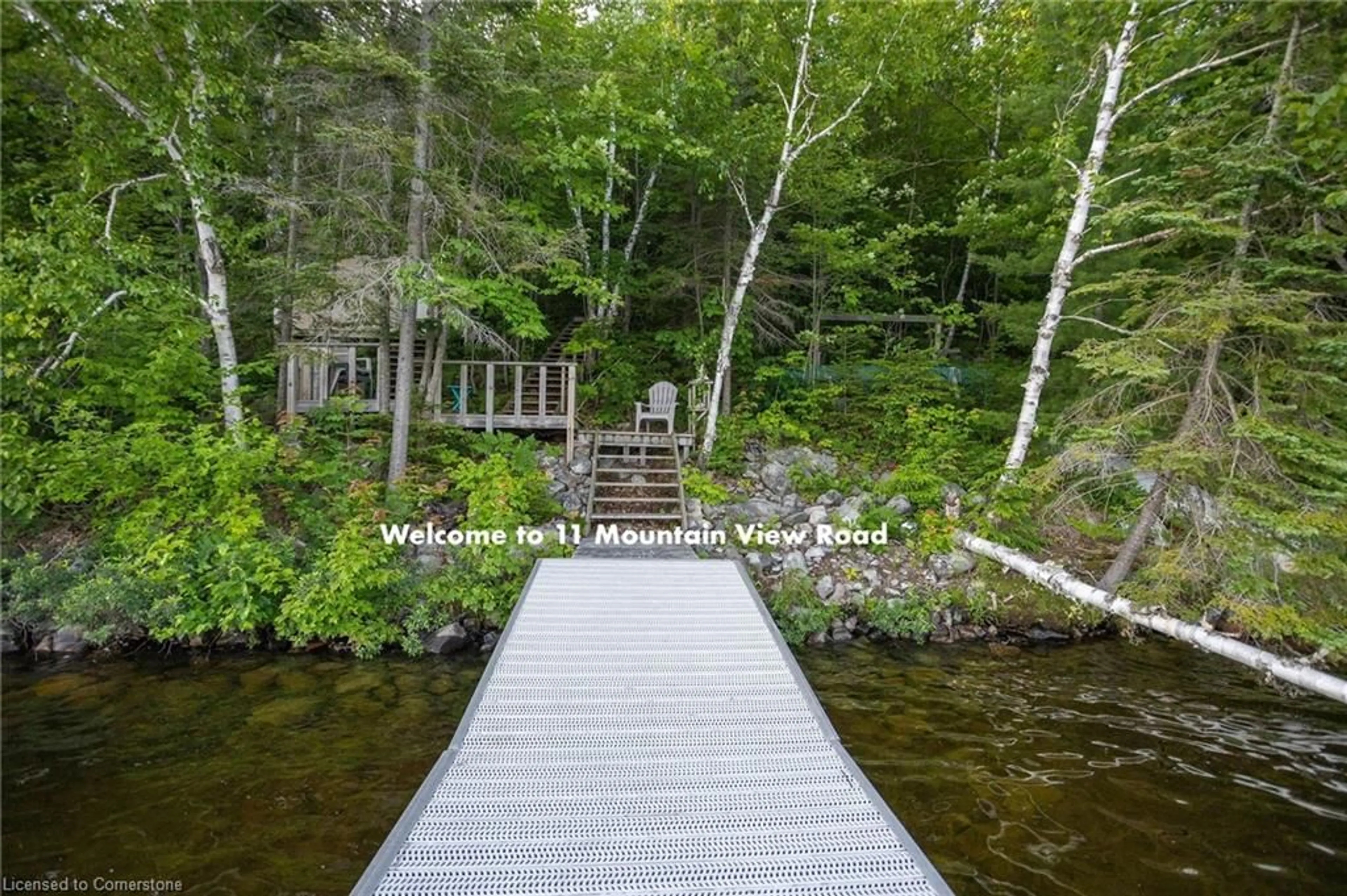 Patio, water/lake/river/ocean view for 11 Mountain View Rd, Massey Ontario P0P 1P0