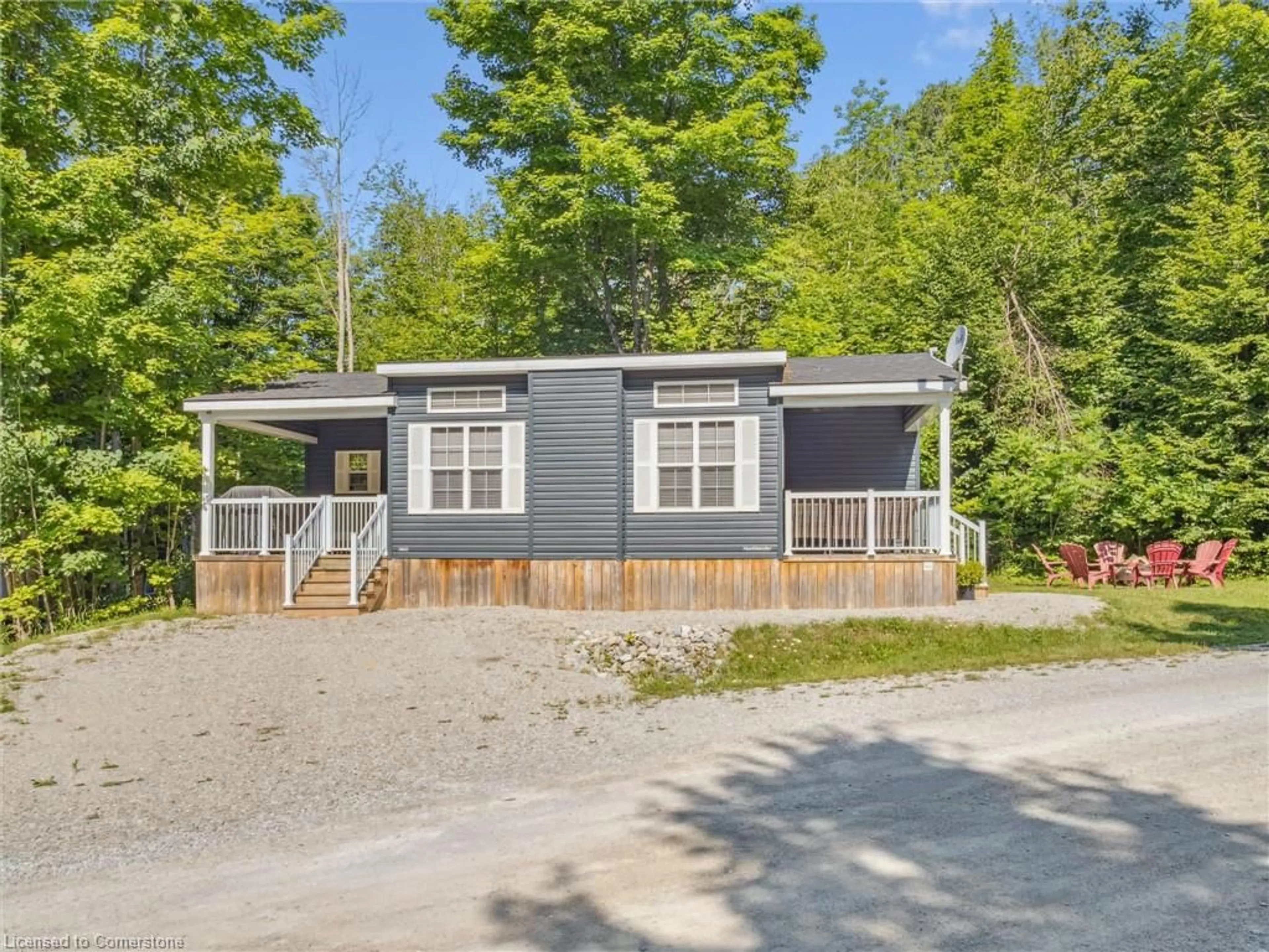 Home with vinyl exterior material, street for 1082 Shamrock Marina Rd #192, Severn Bridge Ontario P0E 1N0