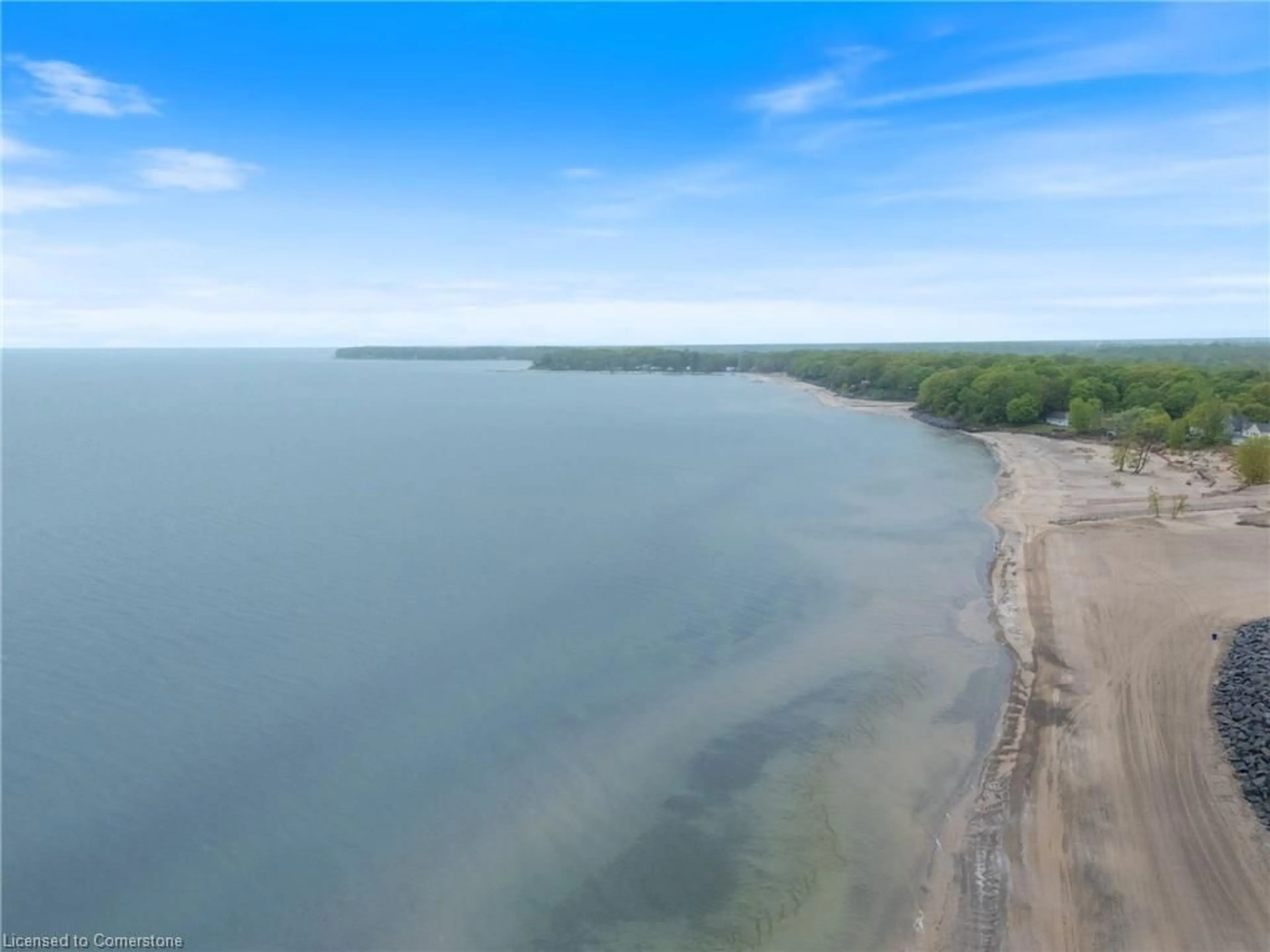 A pic from outside/outdoor area/front of a property/back of a property/a pic from drone, water/lake/river/ocean view for 490 Empire Rd #213, Sherkston Ontario L0S 1R0