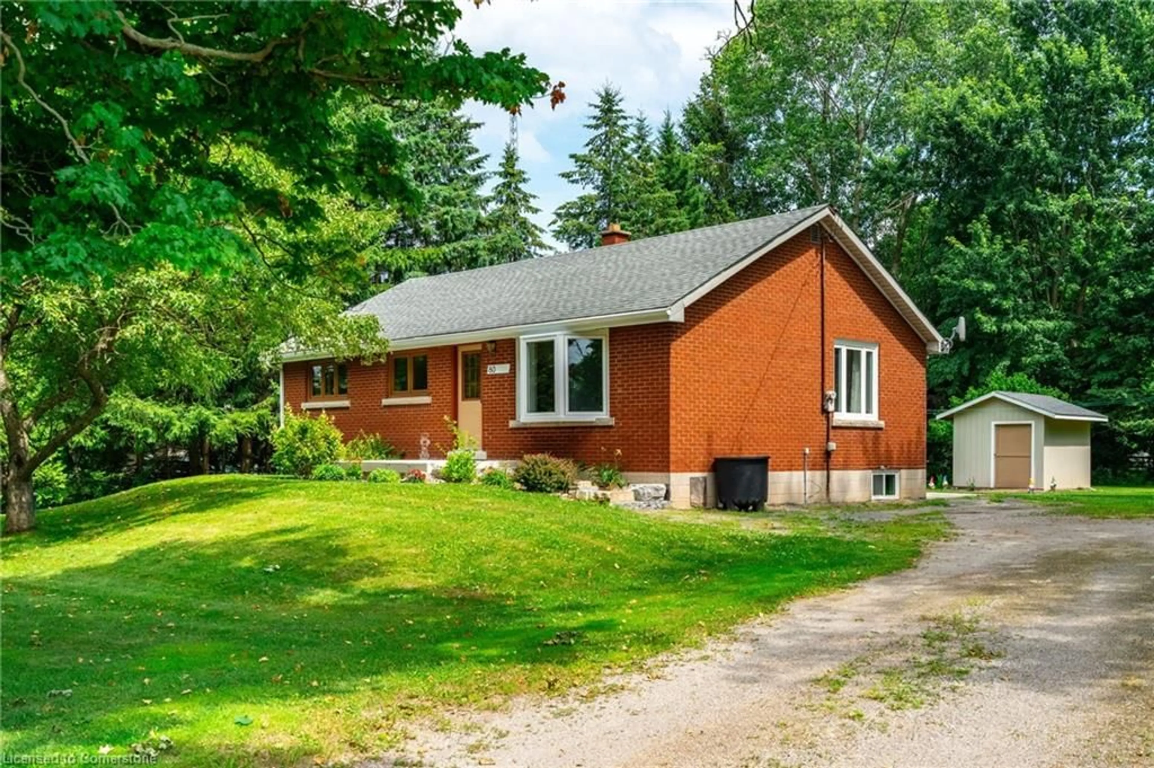 Home with brick exterior material, street for 80 7th Concession Rd, Millgrove Ontario L8B 1T3