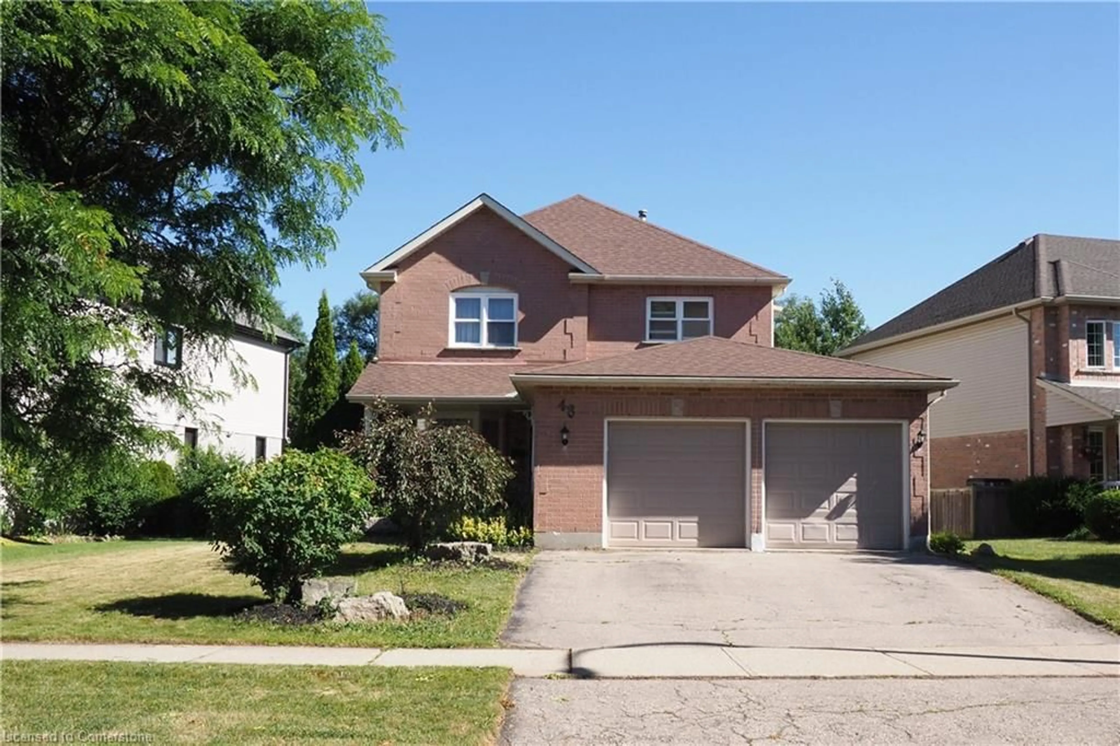 Home with brick exterior material, street for 48 Lynnvalley Cres, Kitchener Ontario N2N 3B2