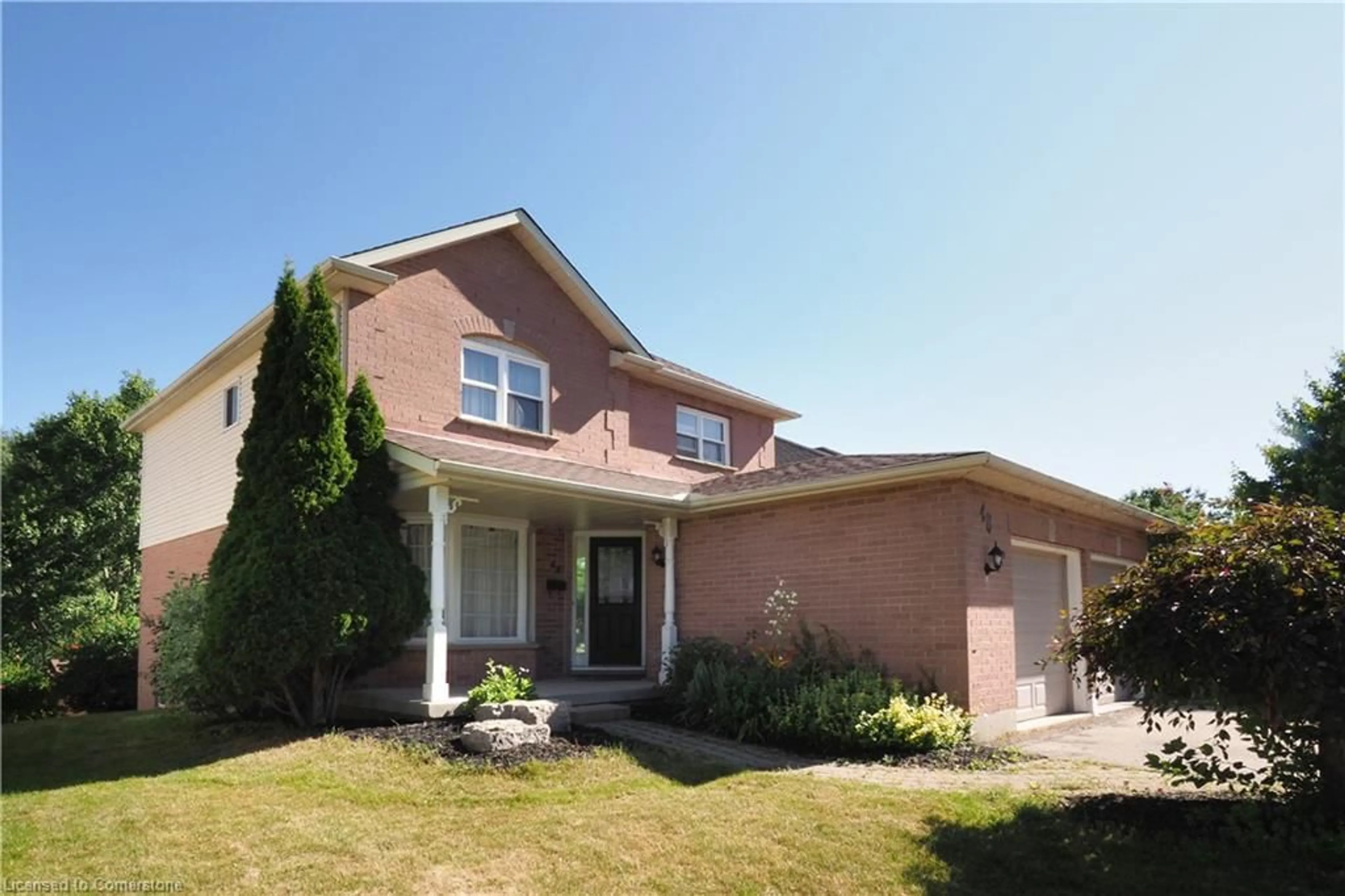 Home with brick exterior material, street for 48 Lynnvalley Cres, Kitchener Ontario N2N 3B2
