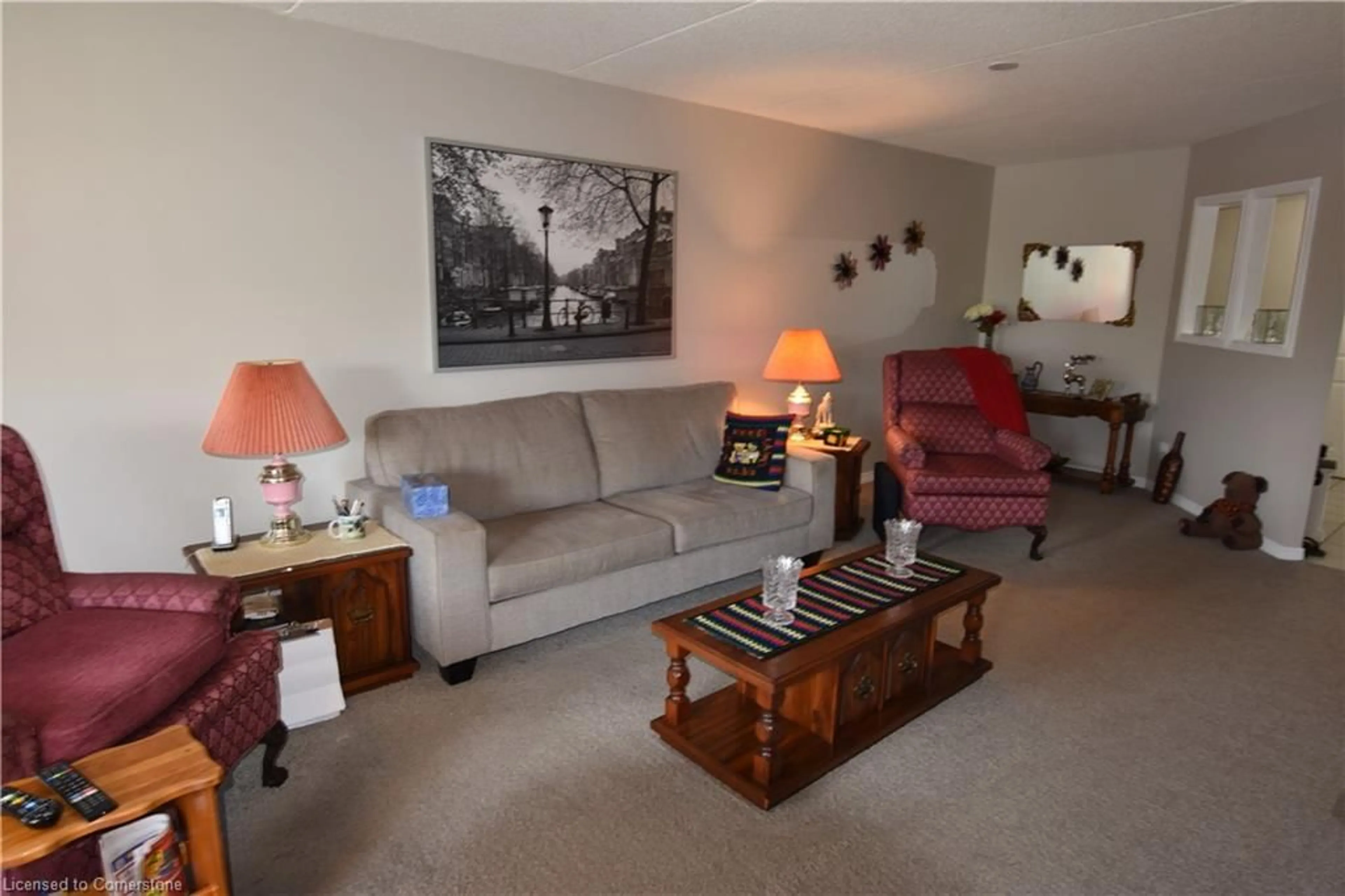 Living room with furniture, unknown for 5 Mill Pond Crt #403, Simcoe Ontario N3Y 5J6
