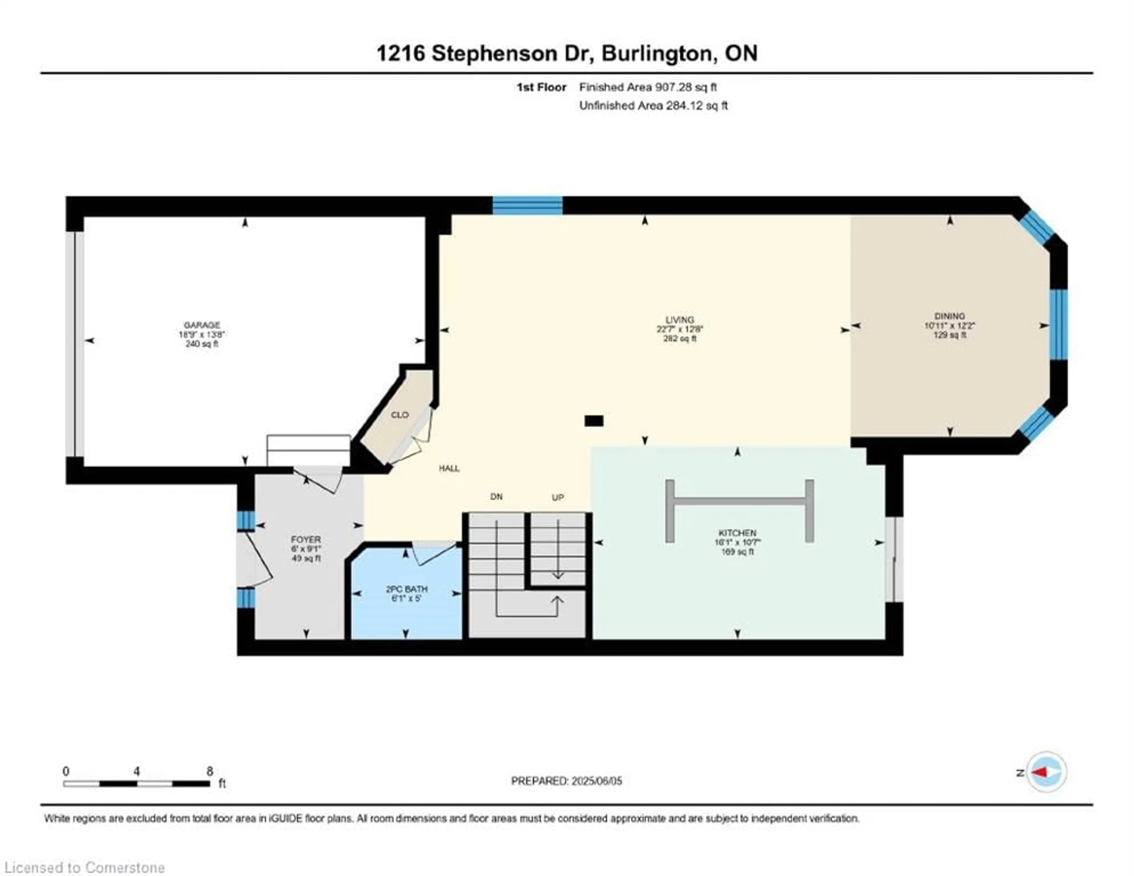 Floor plan for 1216 Stephenson Dr, Burlington Ontario L7S 2B6