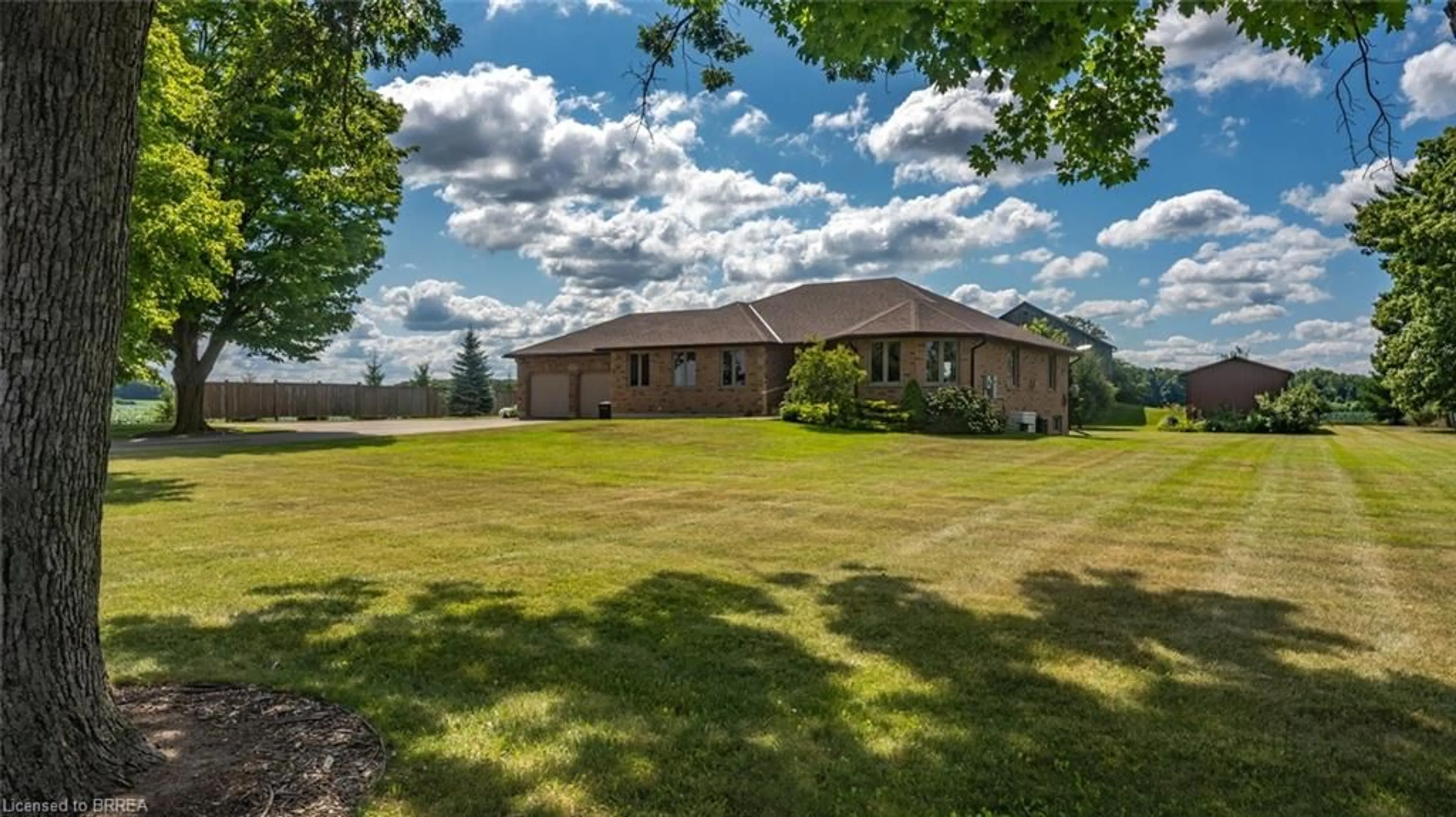 A pic from outside/outdoor area/front of a property/back of a property/a pic from drone, water/lake/river/ocean view for 103 Third Concession Rd, Burford Ontario N0J 1V0