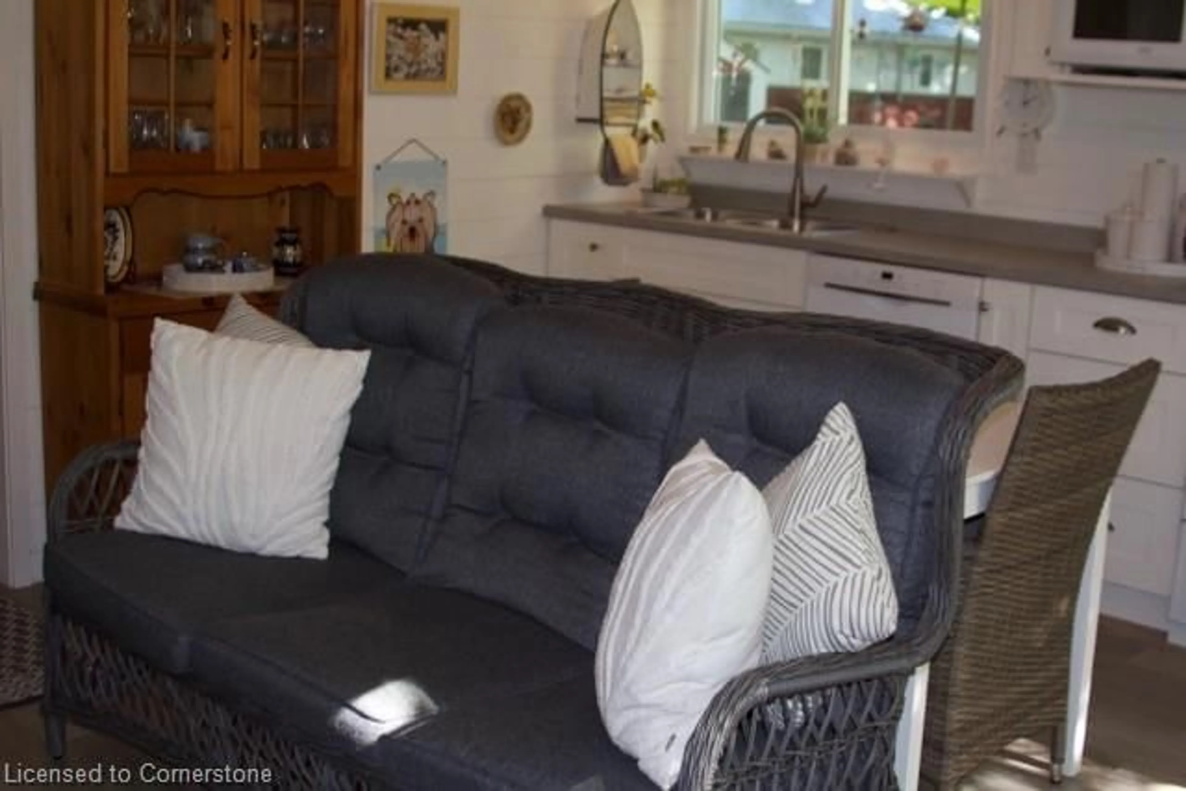Living room with furniture, unknown for 207 St. George St #53 Bucks Park, Port Dover Ontario N0A 1N0