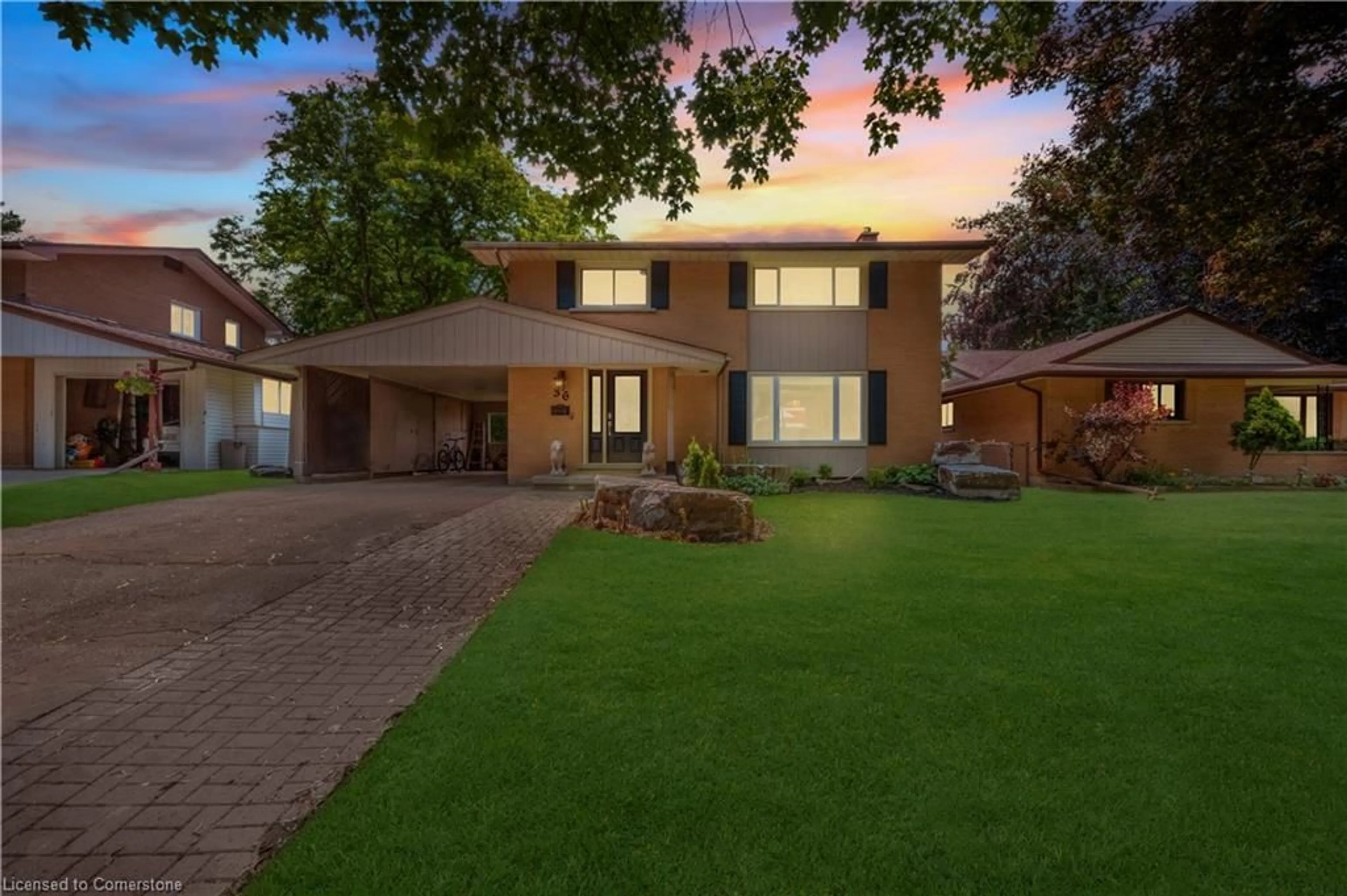 Home with brick exterior material, street for 36 Craig Dr, Kitchener Ontario N2B 2J3