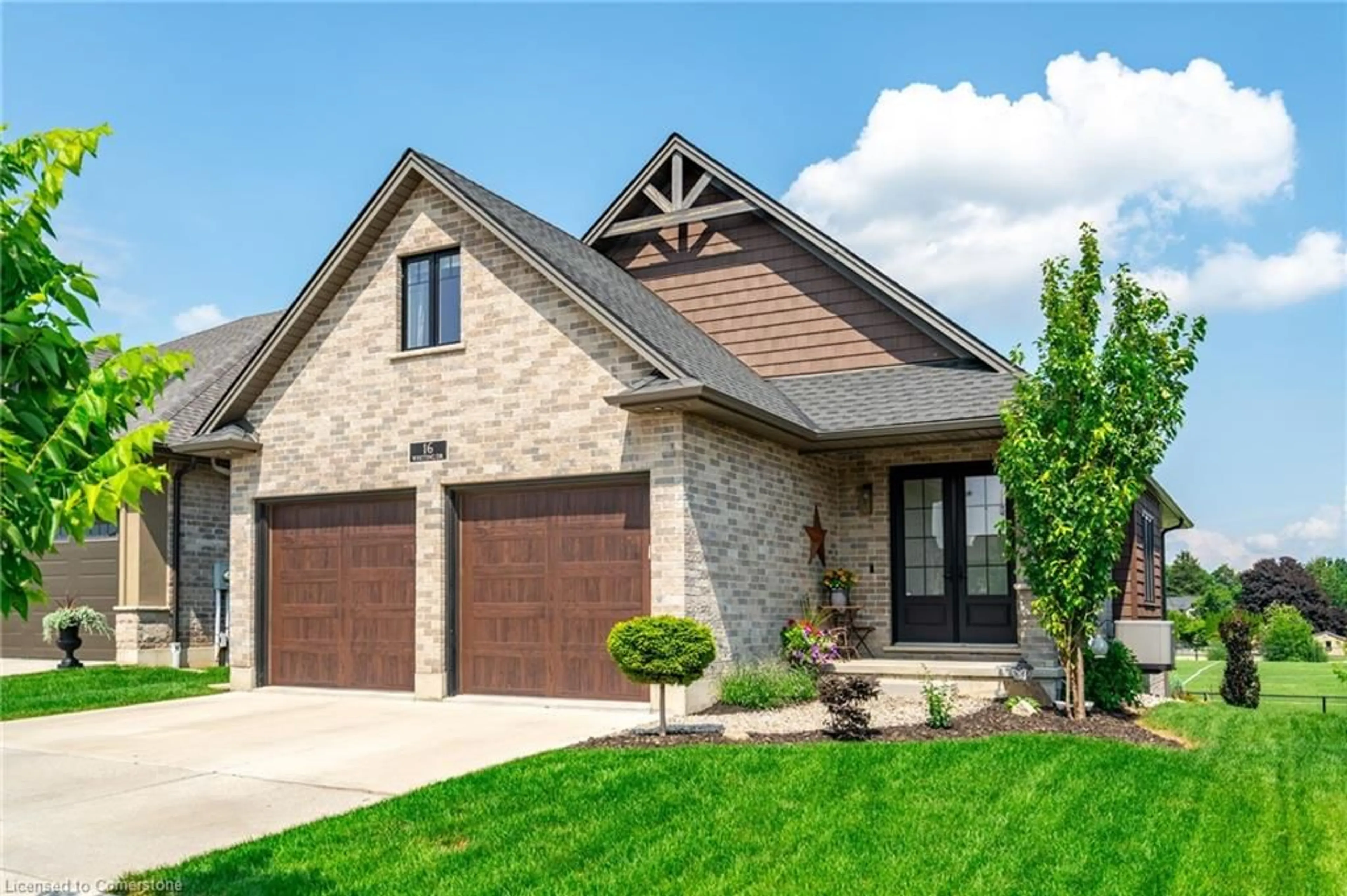 Home with brick exterior material, street for 16 Whiting Dr, Paris Ontario N3L 0B2
