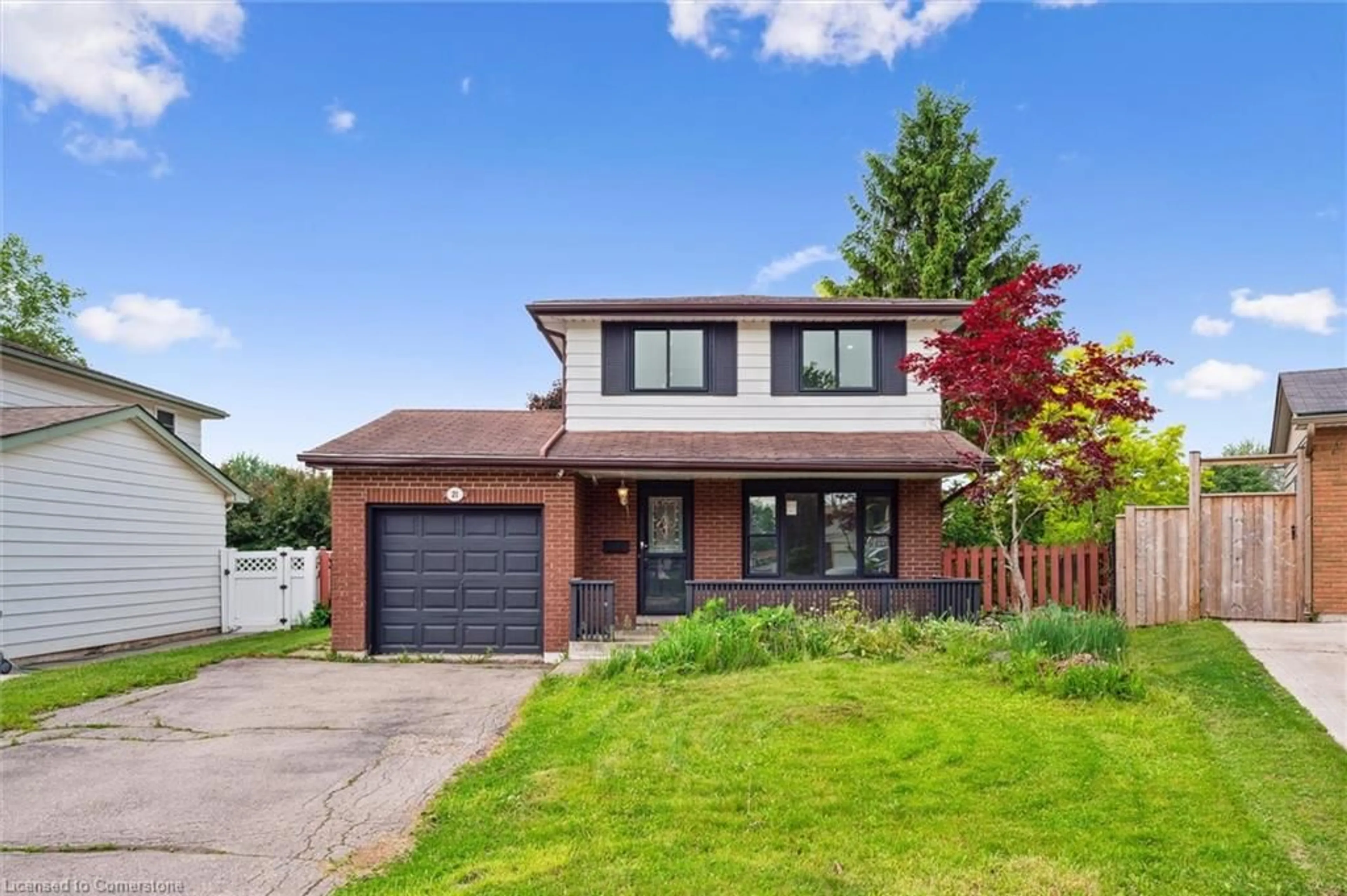 Home with brick exterior material, street for 21 Forest Glen Crt, Kitchener Ontario N2N 1E1