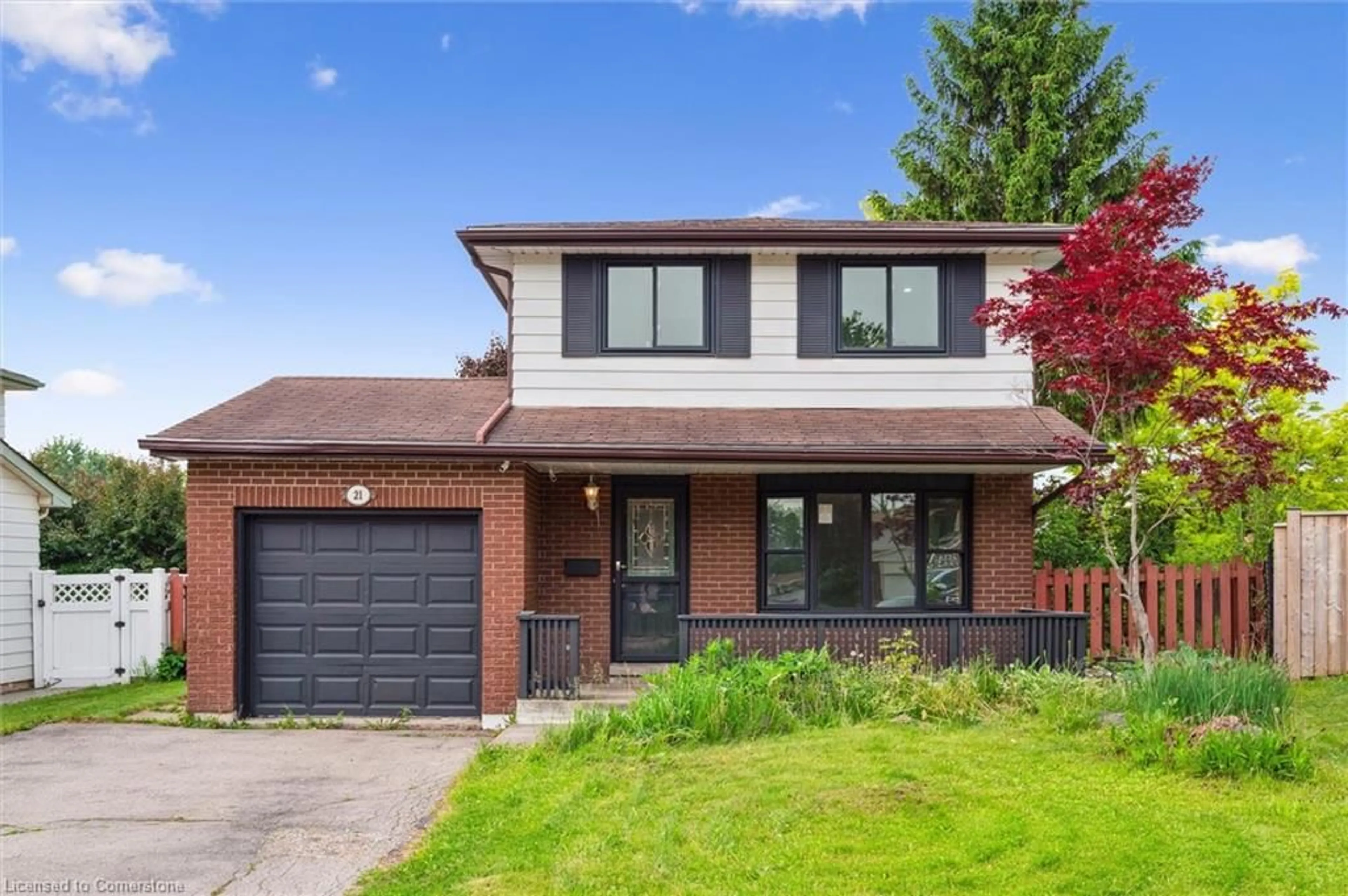 Home with brick exterior material, street for 21 Forest Glen Crt, Kitchener Ontario N2N 1E1