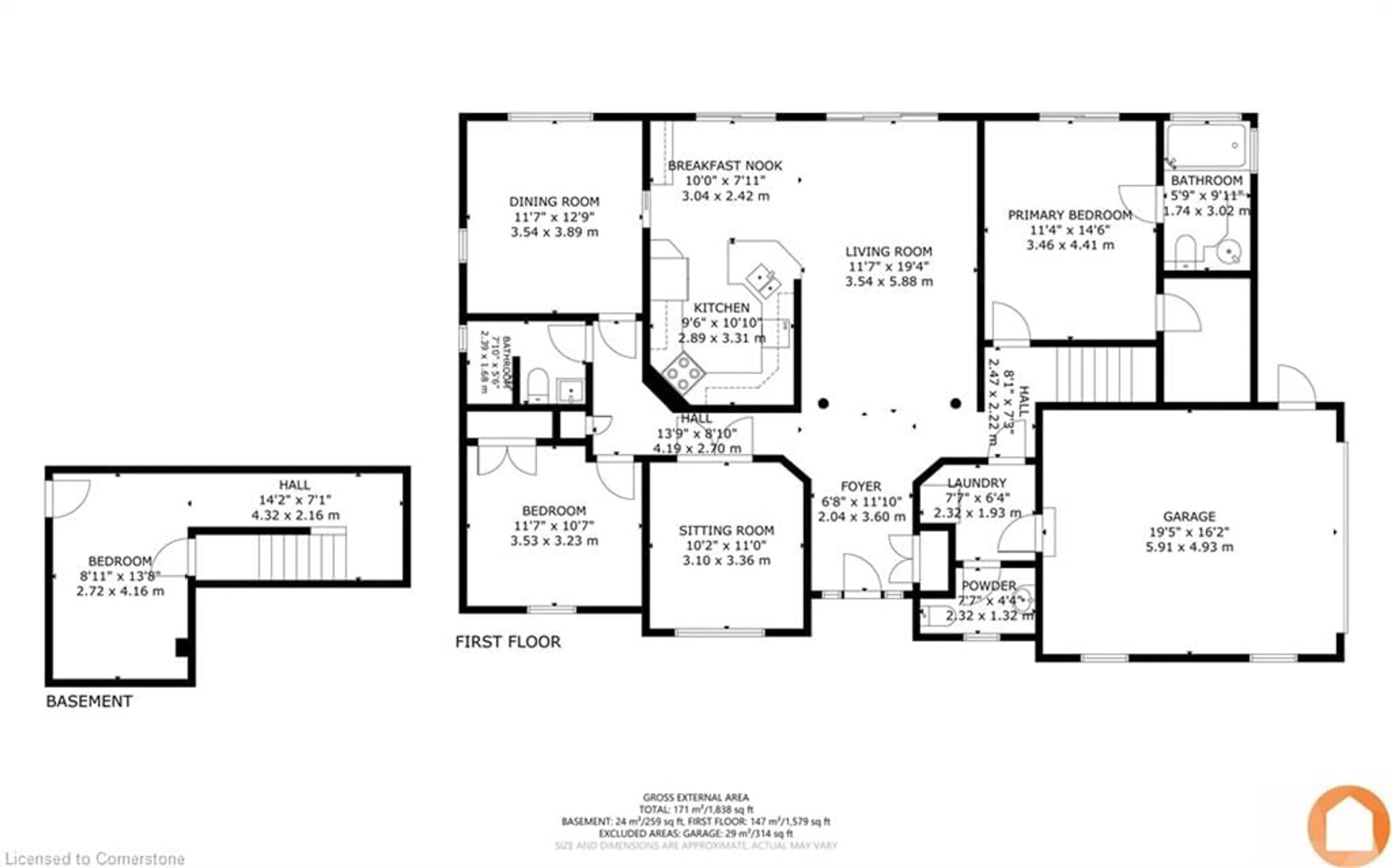 Floor plan for 127 River Dr, Frankford Ontario K0K 2C0