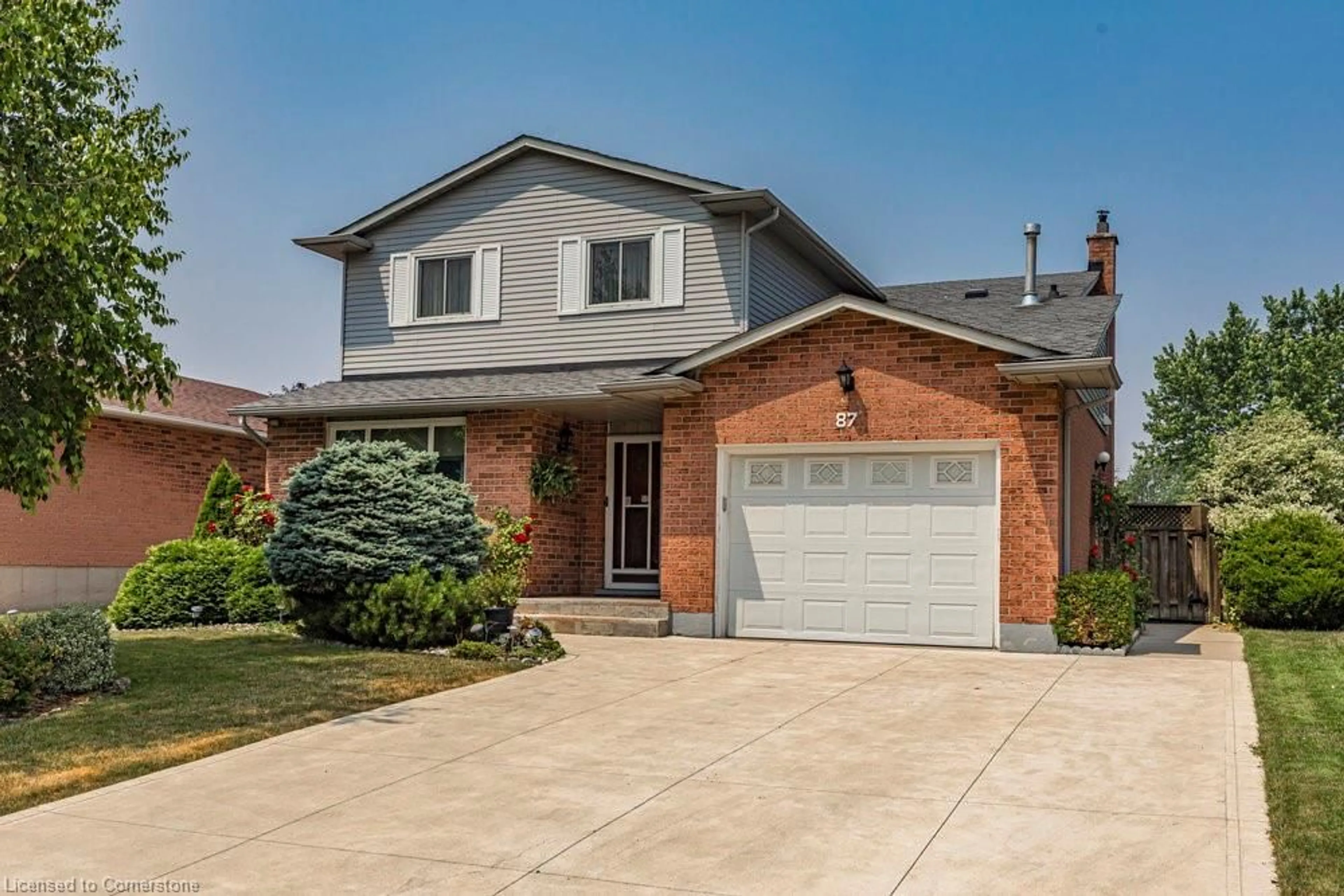 Home with brick exterior material, street for 87 Strawberry Dr, Stoney Creek Ontario L8E 4R3