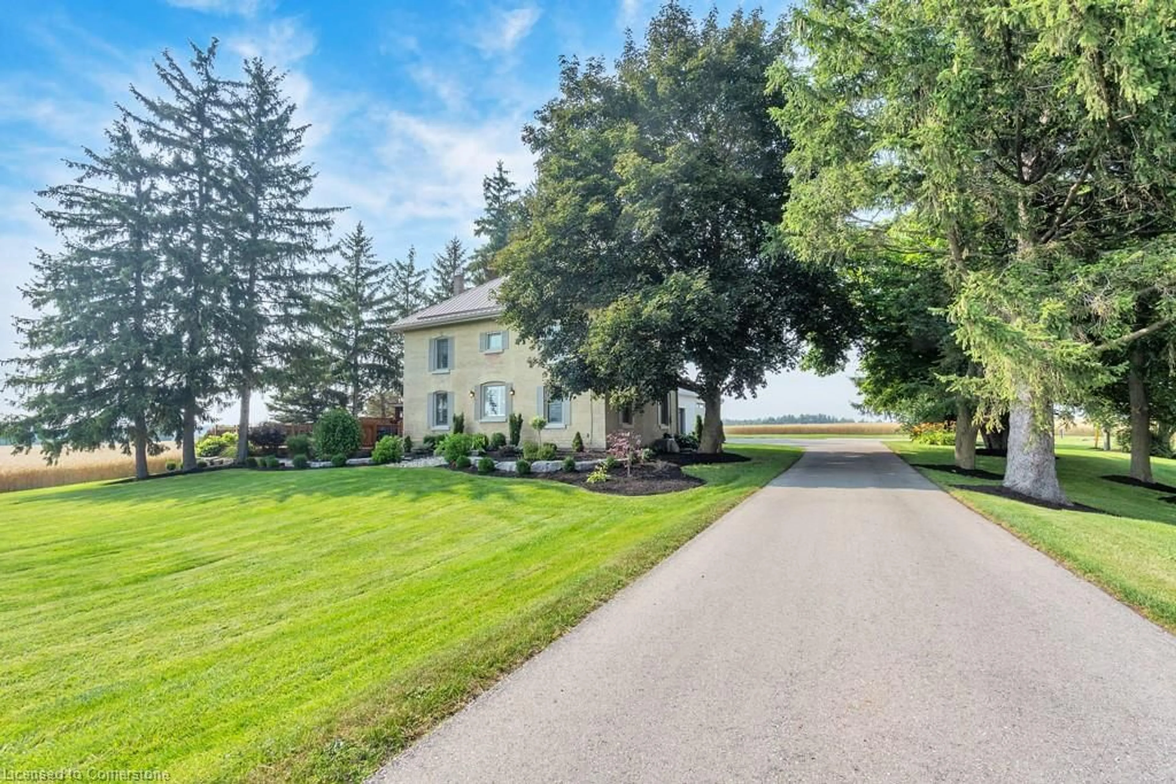 A pic from outside/outdoor area/front of a property/back of a property/a pic from drone, water/lake/river/ocean view for 827171 Township Rd 8, Drumbo Ontario N0J 1G0