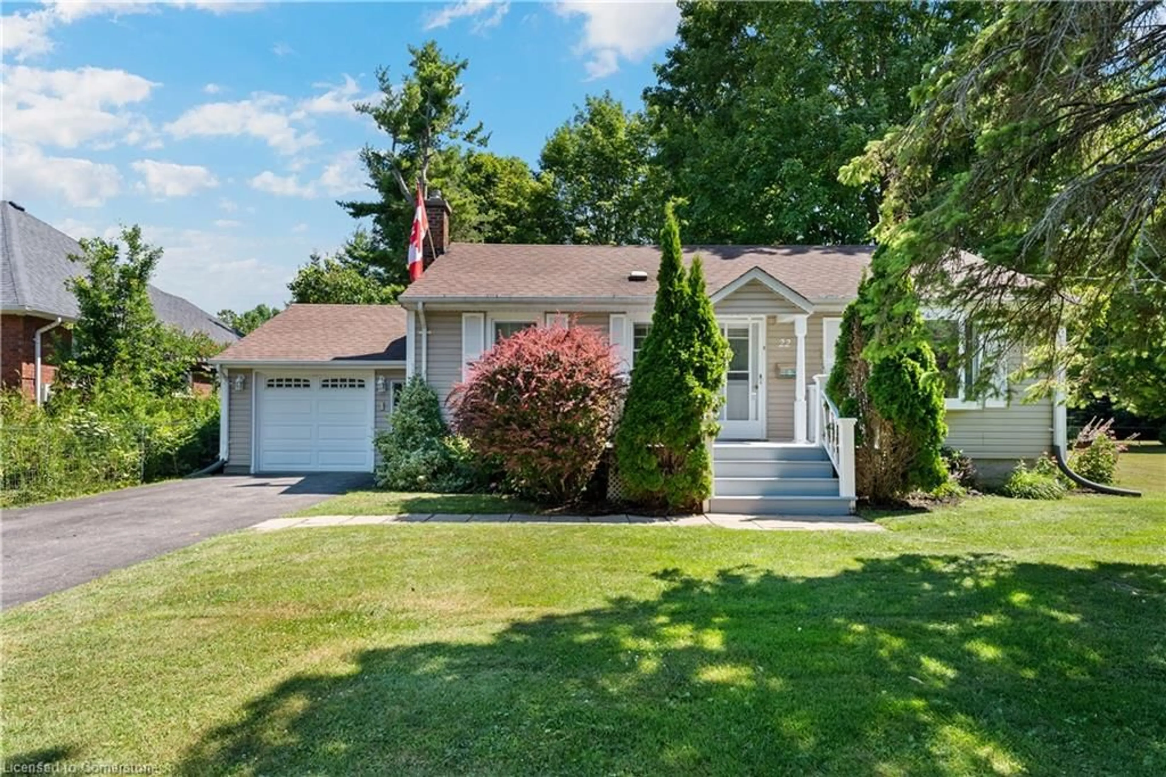 Home with vinyl exterior material, street for 22 Brook Rd, Cobourg Ontario K9A 4G1