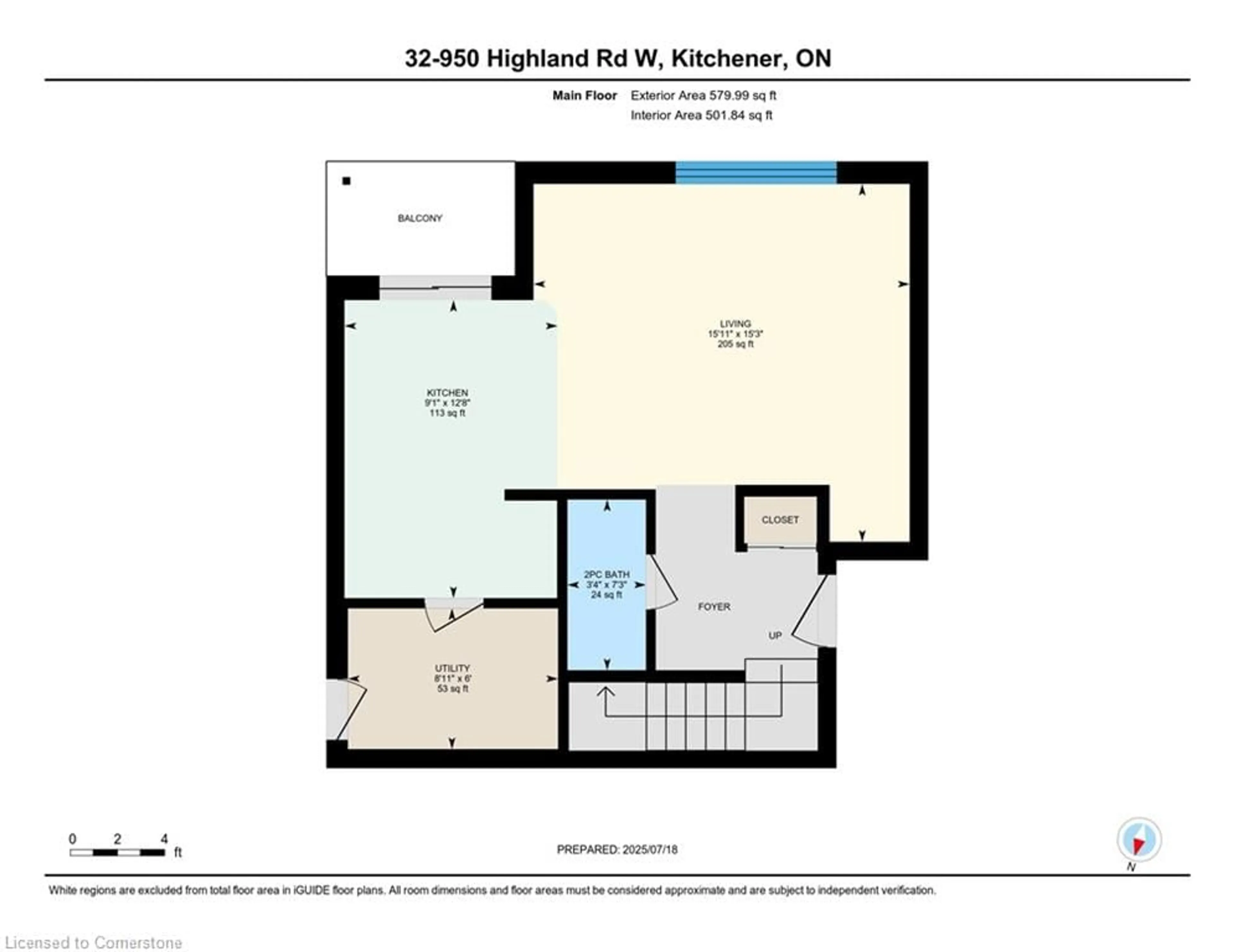 Floor plan for 950 Highland Dr #32, Kitchener Ontario N2N 0A5