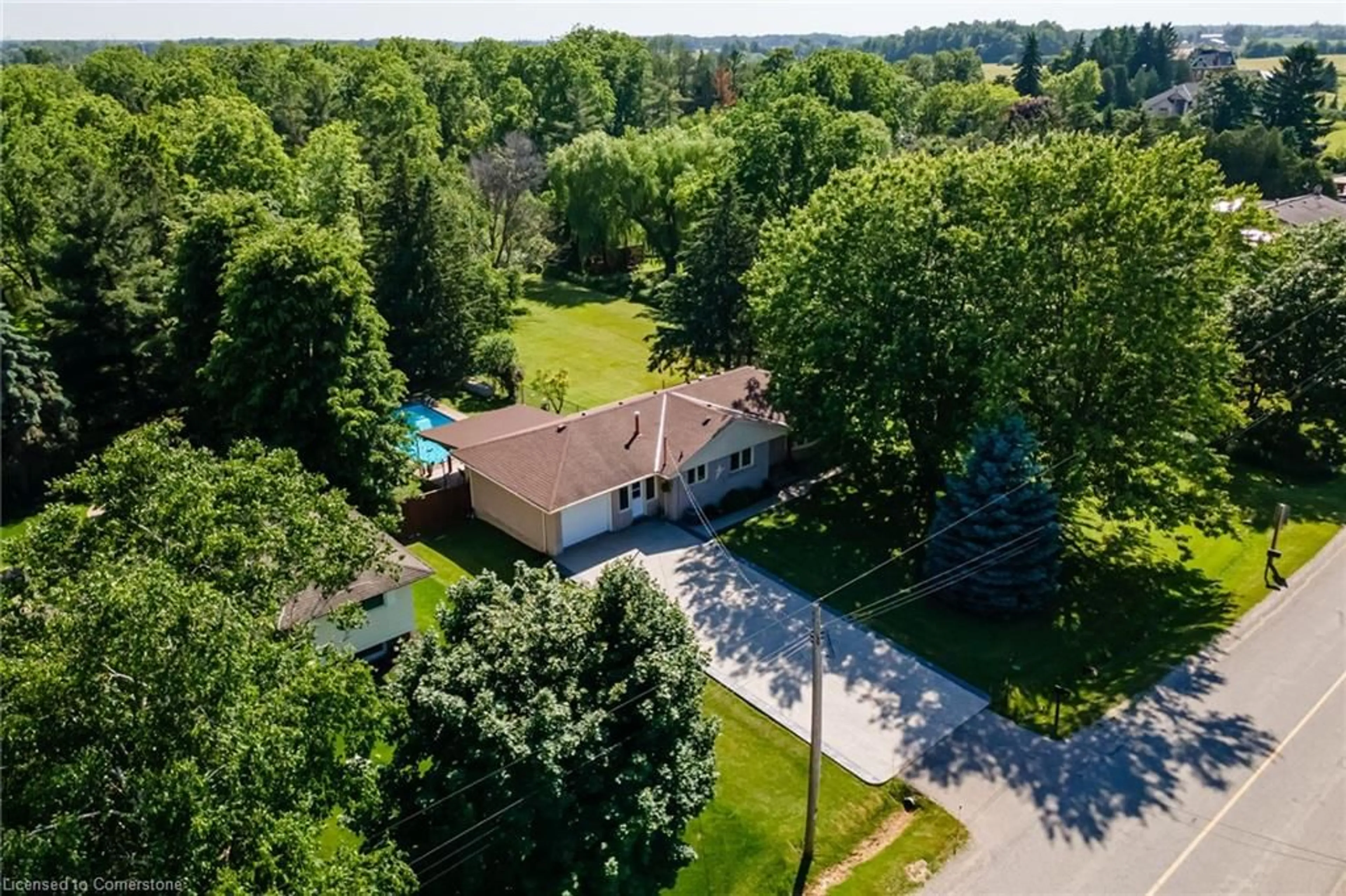 A pic from outside/outdoor area/front of a property/back of a property/a pic from drone, unknown for 109 Unity Side Rd, Caledonia Ontario N3W 1Y1