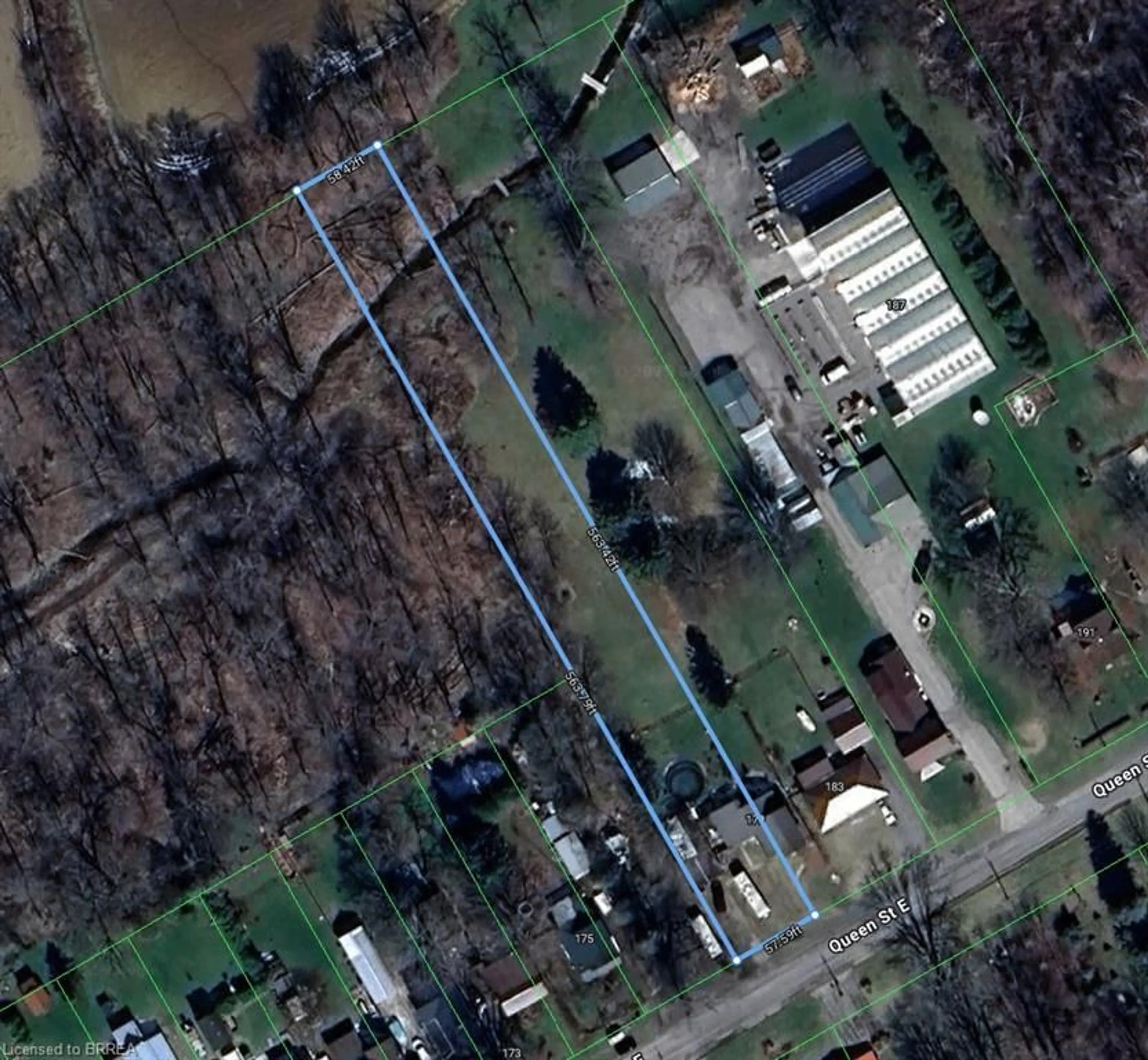 A pic from outside/outdoor area/front of a property/back of a property/a pic from drone, street for 177 Queen St, St. Williams Ontario N0E 1P0
